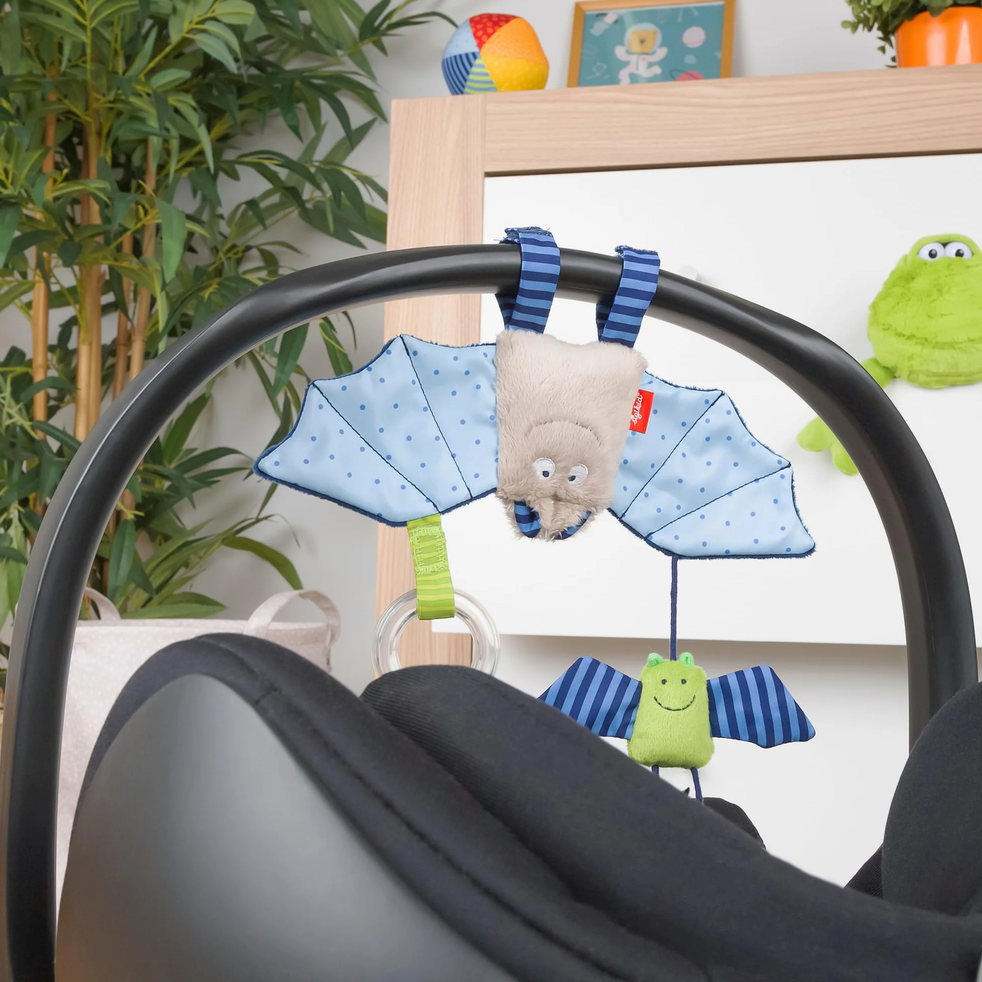 Sigikid 41013 Tekstylny Klips Mobilny do Foteli Samochodowych
