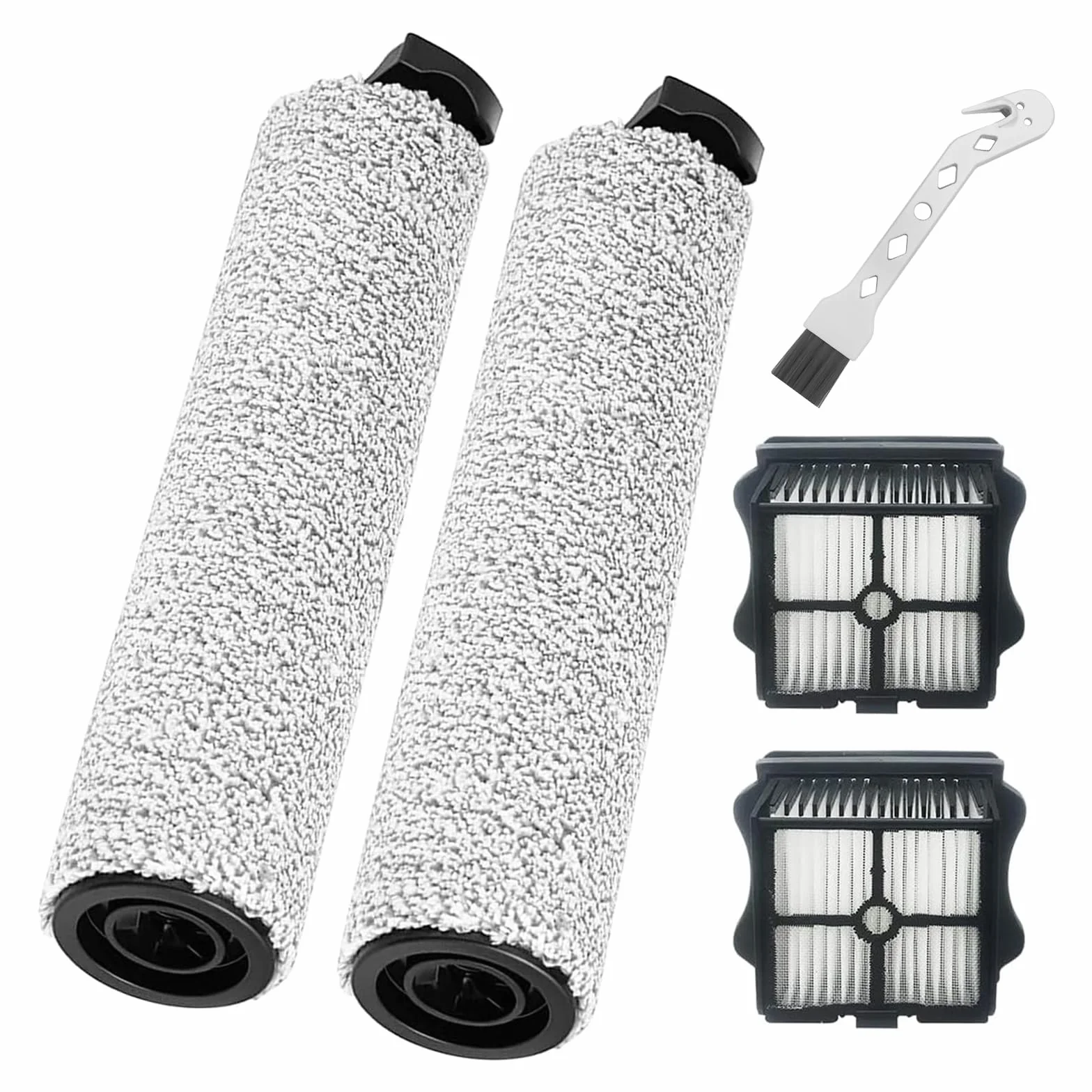 Szczotka rolkowa i filtr do Tineco Floor One S5 STEAM odkurzacza parowego Części zamienne, 2 szczotki rolkowe + 2 filtry + 1 szczotka do czyszczenia