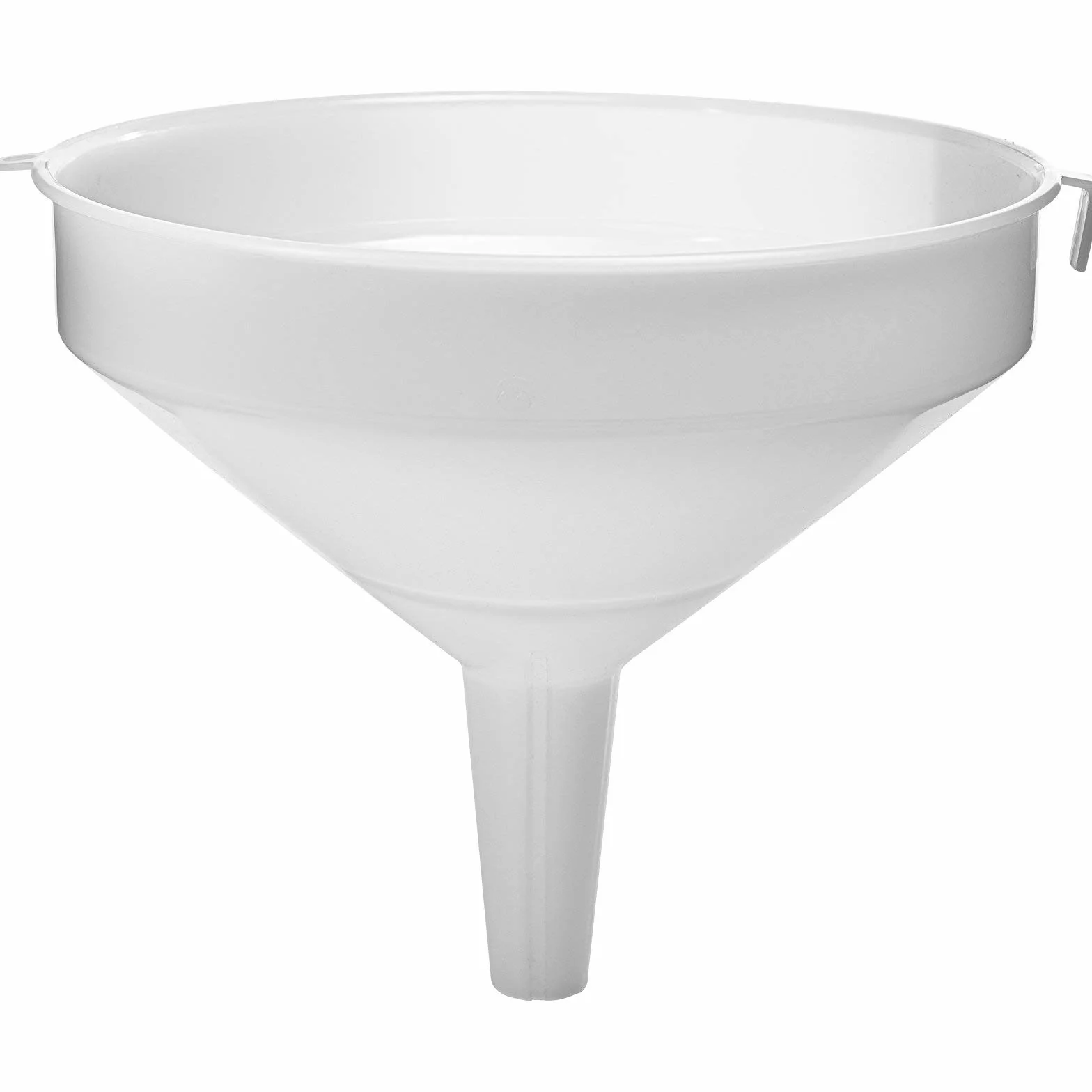 Browin 350031 duży lejek, Ø 30 cm, lejek do alkoholu, pojemność 6 litrów, do napełniania dużych butelek wina, piwa, bezpieczny materiał, biały