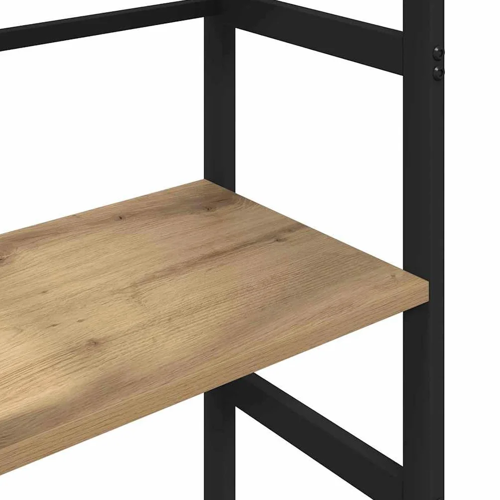 vidaXL Półka na książki 4 poziomy 40 x 29,5 x 149 cm Dąb rzemieślniczy