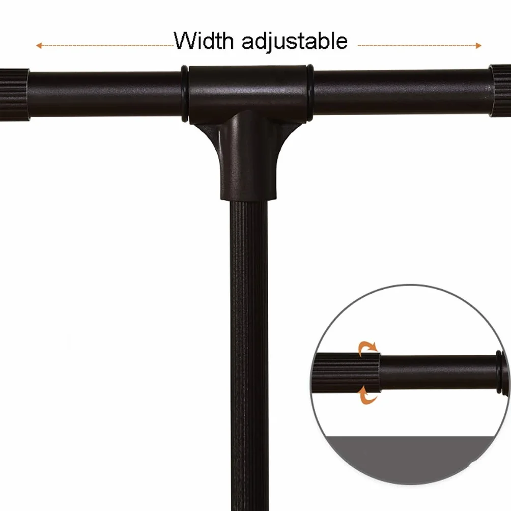 Szafa na ubrania wysuwana szafa na ubrania drążek wiszący, regulowana szerokość wieszak na ubrania szyna do szerokości 51-115 cm, miękki bieg wsteczny (rozmiar: 660-890 mm)