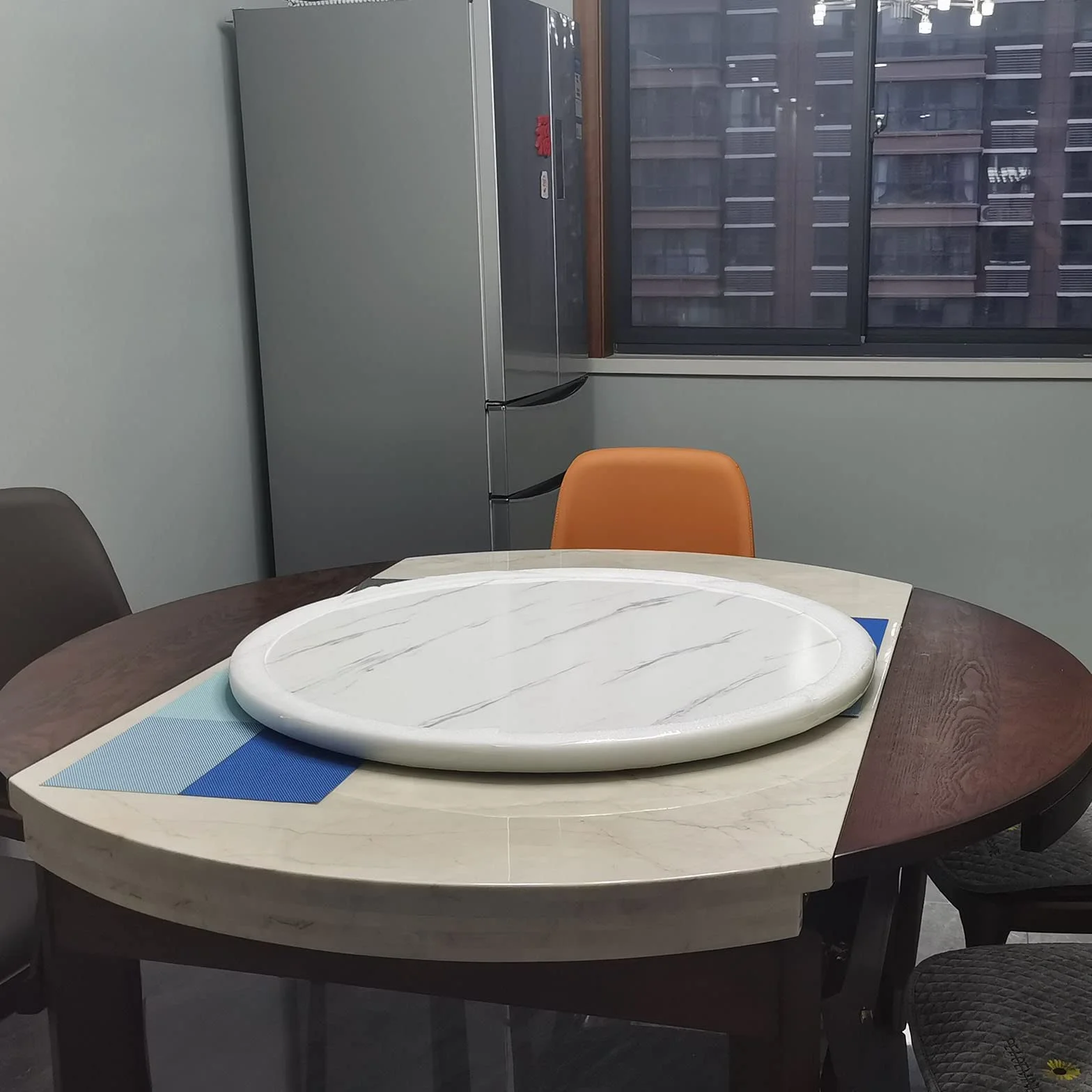 70 cm drewniana obrotowa okrągła obrotowa taca do serwowania do domu jadalni kuchni łatwe dzielenie się jedzeniem 71 cm obrotowa płyta idealna na imprezy i spotkania