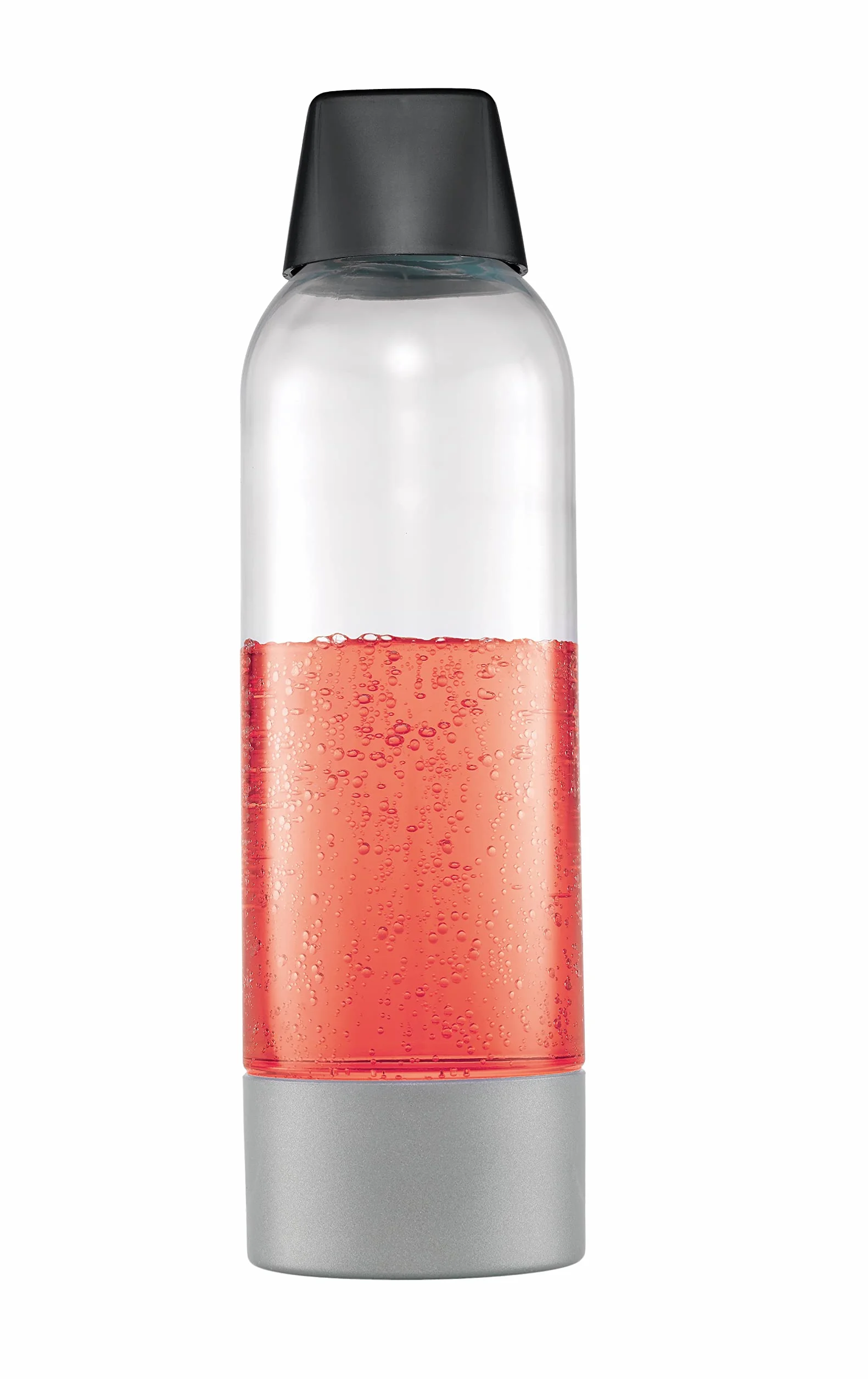 iSi Twist'n Sparkle zestaw butelek, 2 x 1 l, butelki zamienne do saturatora wody, butelka na napoje gazowane, wytrzymałe butelki PET z pokrywką, do koktajli i napojów, nie zawiera BPA