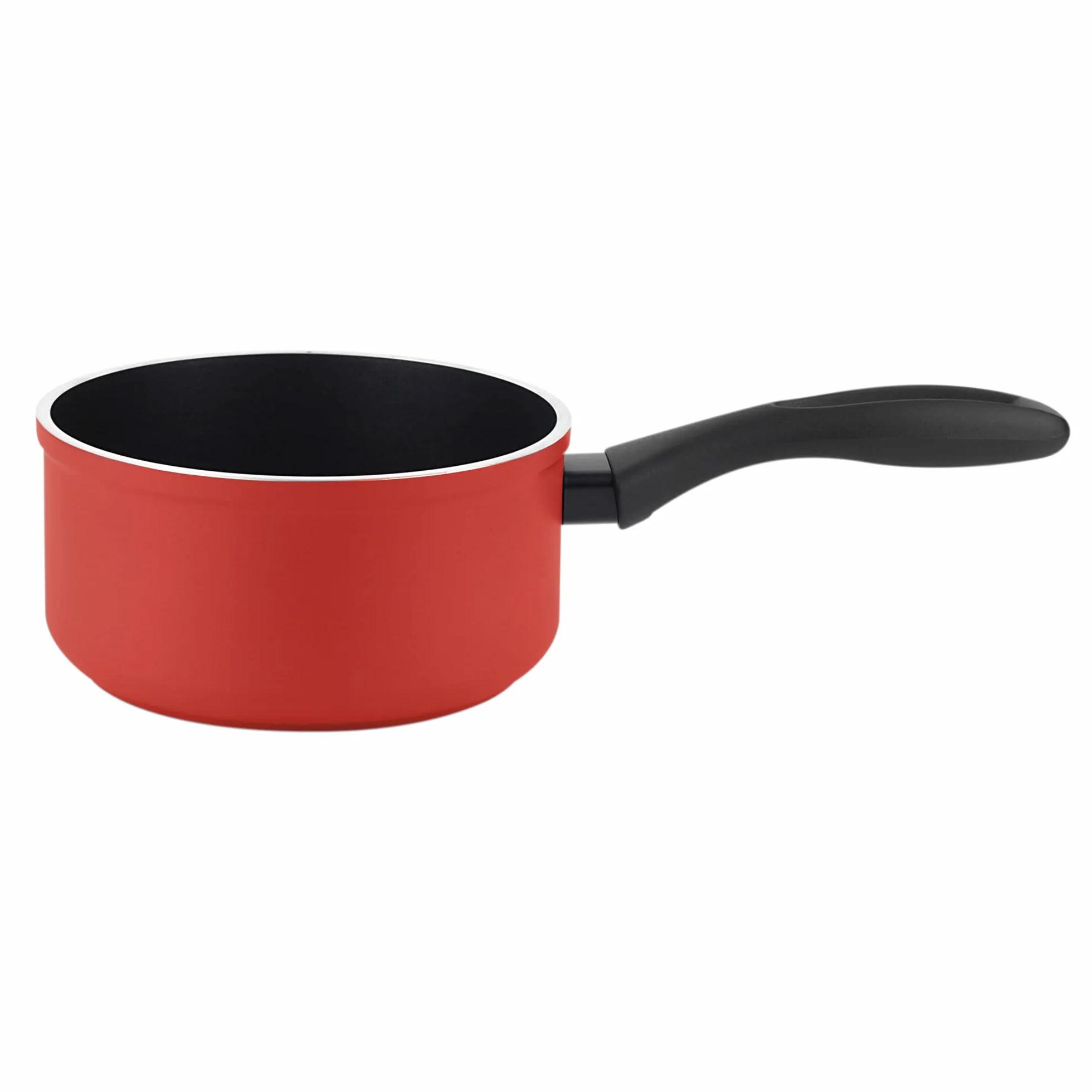 Fagor Maxima Zestaw 8 garnków indukcyjnych 20-24 cm 2 szklane pokrywki 3 patelnie 18-20-24 cm Rondel 16 cm Kute aluminium nieprzywierające bez PFOA Czerwony