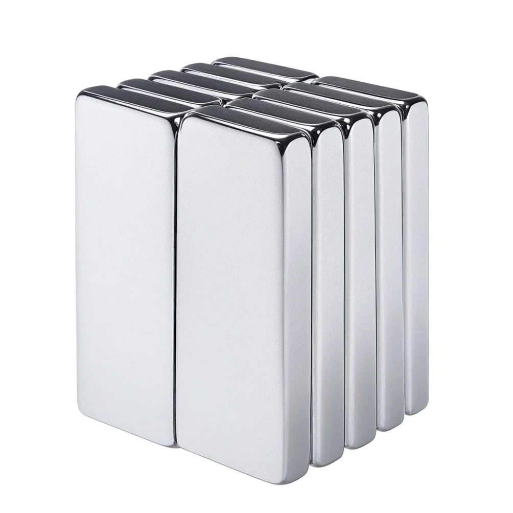 Yizhet Prostokątny magnes neodymowy, 10 sztuk, 39 x 9 x 3,5 mm, magnes stały do majsterkowania, dekoracji, sztuki, rzemiosła, biura, kuchni, szkoły