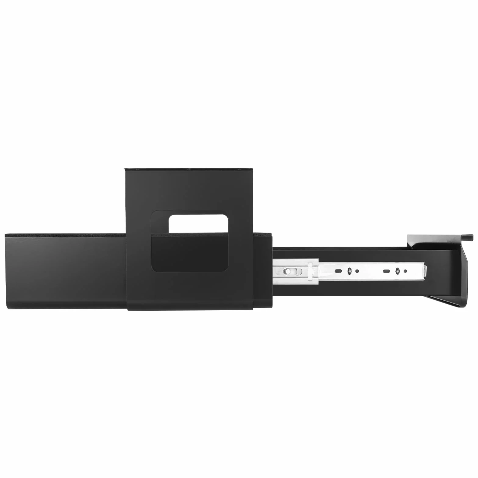 VEVOR Wysuwana szuflada pod biurkiem o szerokości 33 cm, montowany pod biurkiem, ukryty organizer do przechowywania na biurku, zamykana szuflada na ołówki pod stołem, do stacji roboczej, 35 x 33 x 18