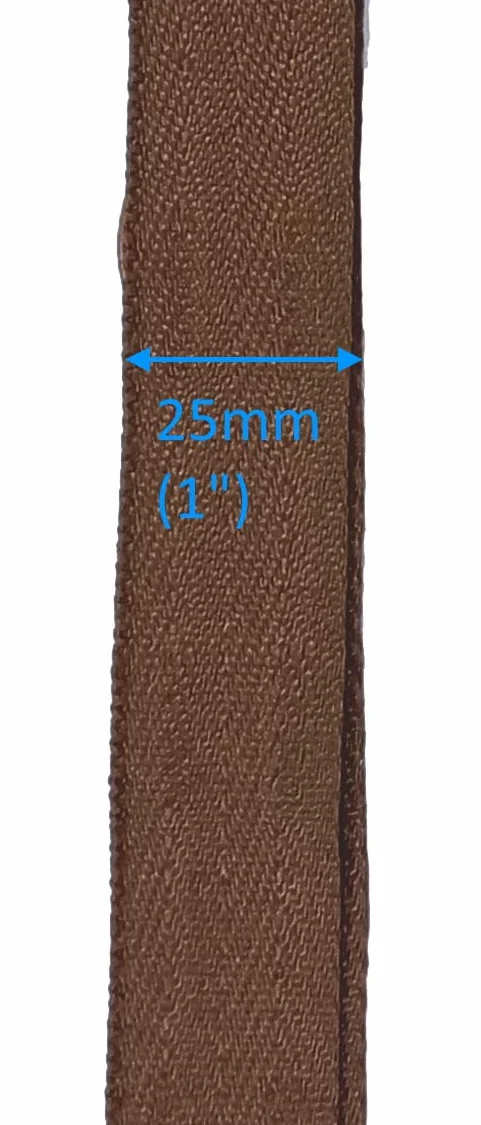 Wenecka tkanina taśma drabinarna/taśma drabinkowa do żaluzji 5 cm, 25 x 44 x 54 mm, 6 kolorów (4,6 m, brązowa)