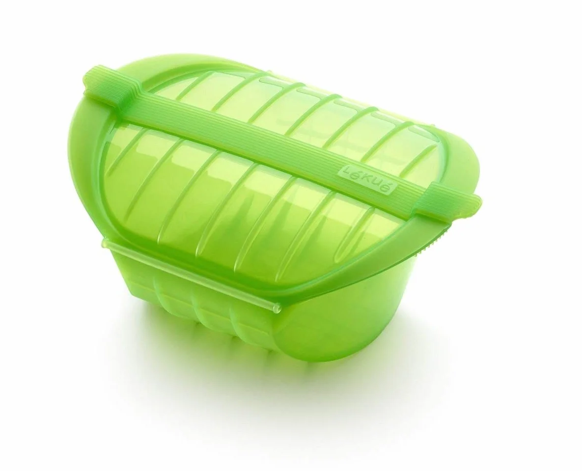 Lékué - Ogya 1-2 green Vapor Case, platynowy silikon, Ludzie