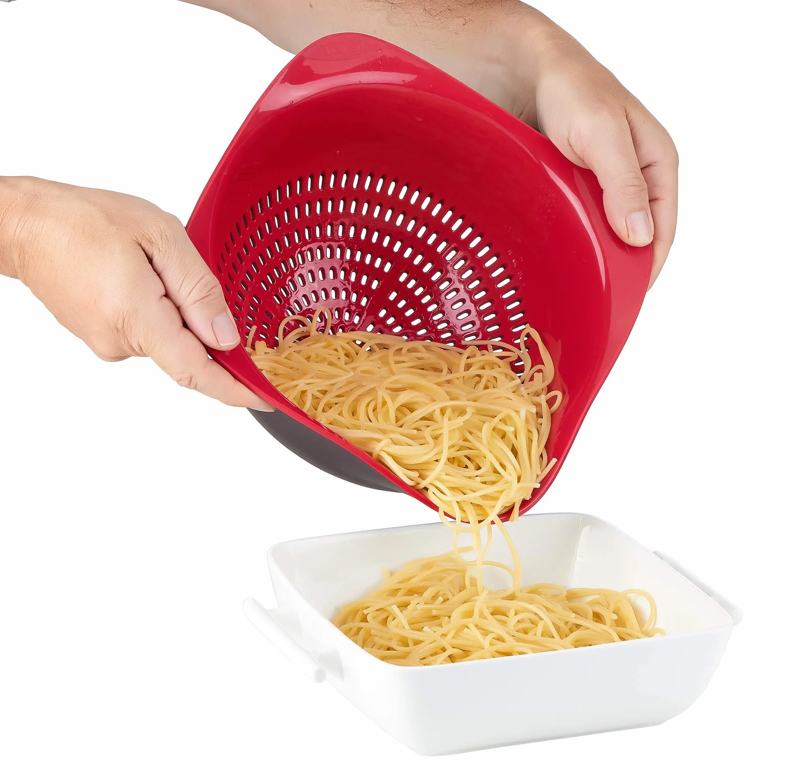 TEFAL Ingenio K2070614, Durszlak Ingenio, Stabilne nóżki, Wyprofilowane krawędzie, Możliwość mycia w zmywarce