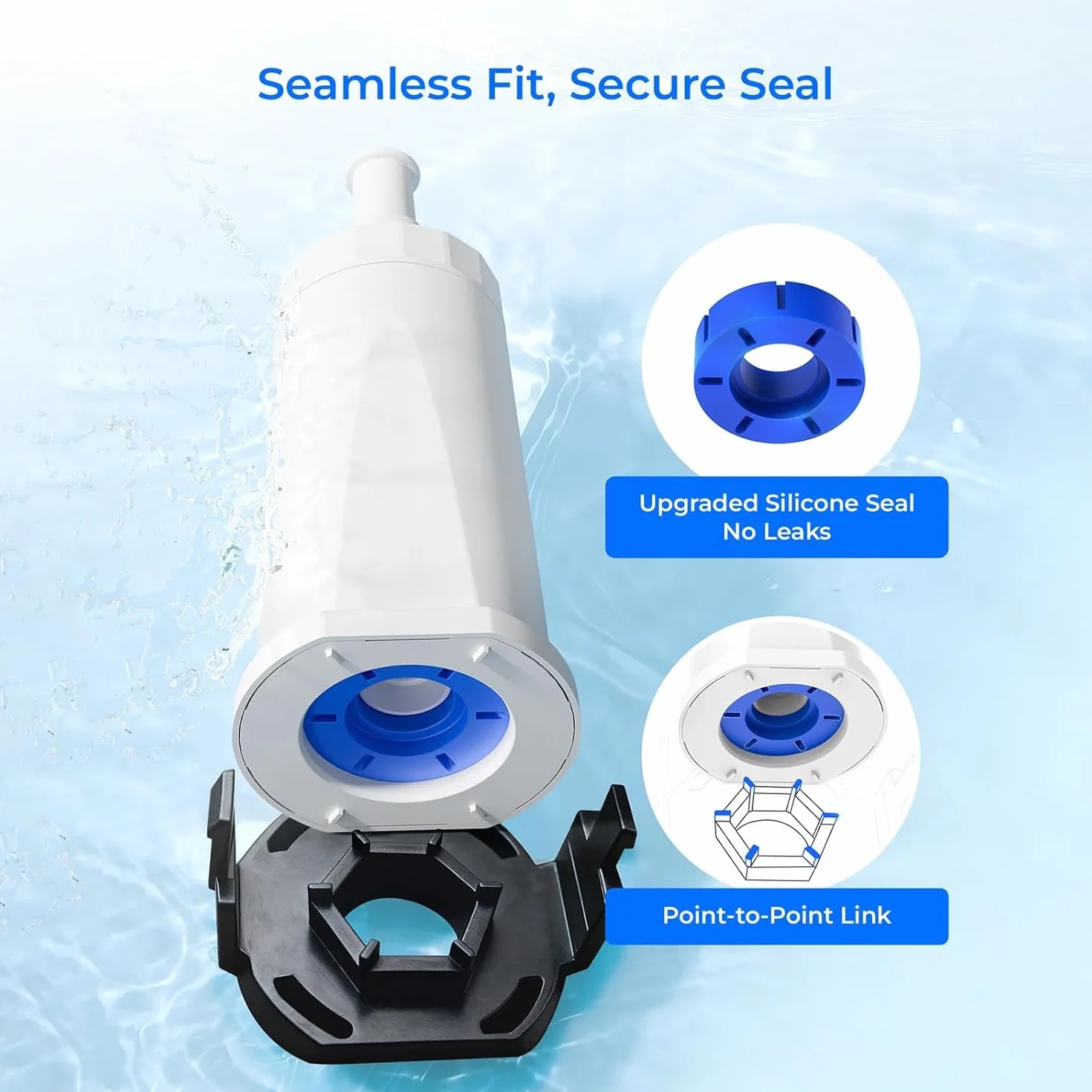 Waterdrop TÜV SÜD Wymienny Filtr do Kawy Kompatybilny z Sage Claro BES008 (3 szt.)