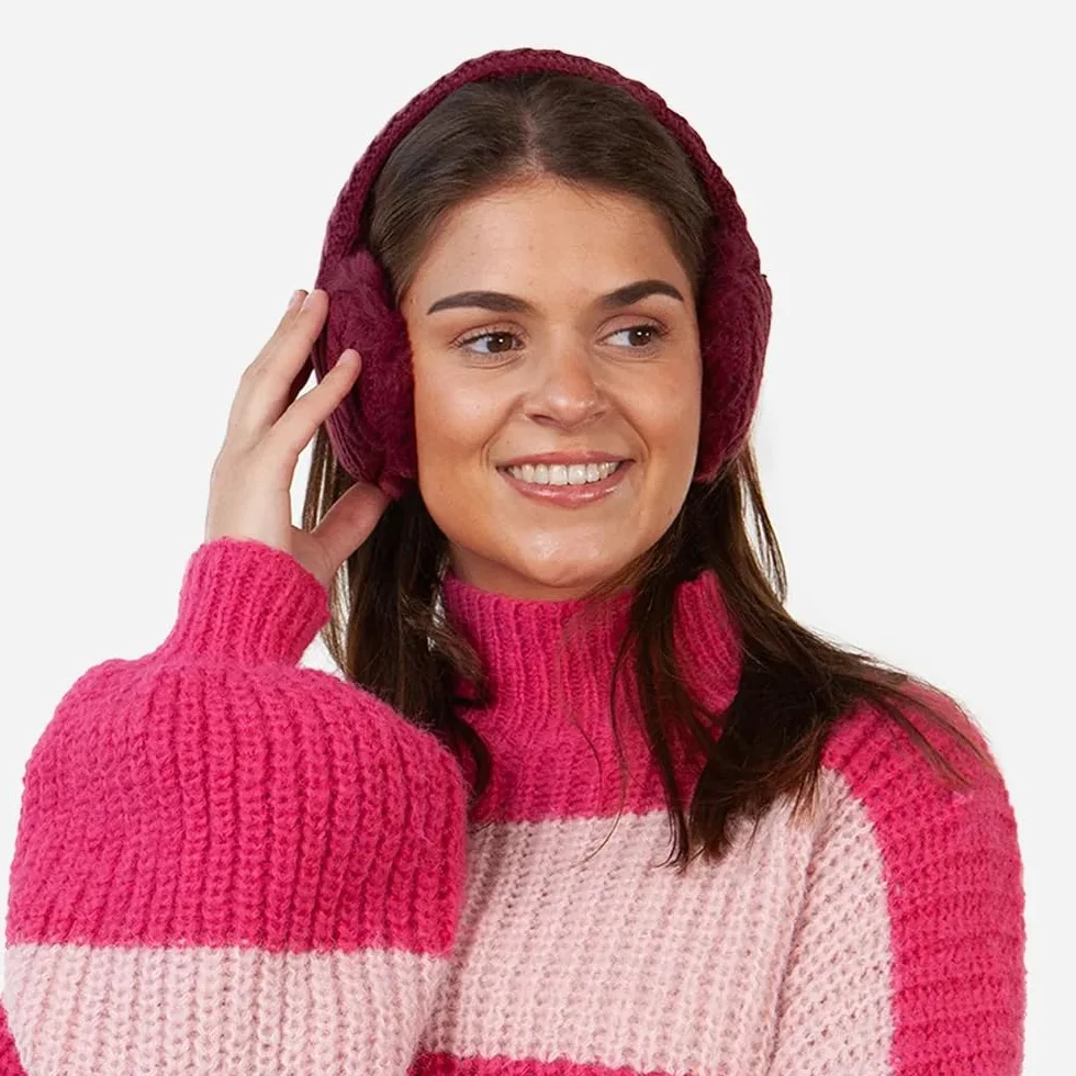 Barts earmuffs Monique regulowany ocieplacz na uszy dzianina kobiety dziewczyny zima