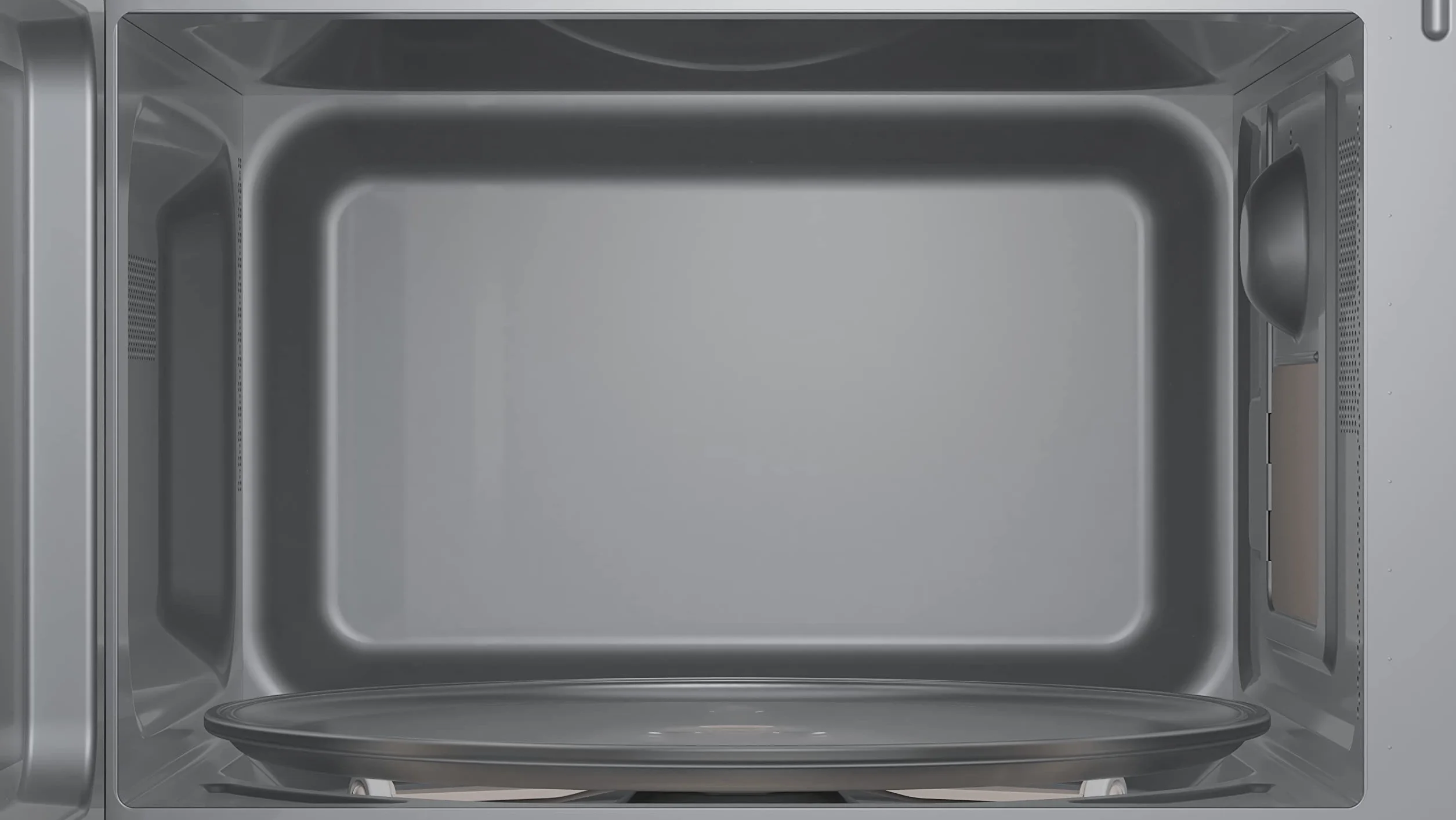 Bosch FFL023MW0 seria 2 kuchenka mikrofalowa, 26 x 44 cm, 800 W, talerz obrotowy 27 cm, ogranicznik drzwi z lewej strony, AutoPilot 7 7 programy automatyczne, obsługa czyszczenia, wyświetlacz dotykowy
