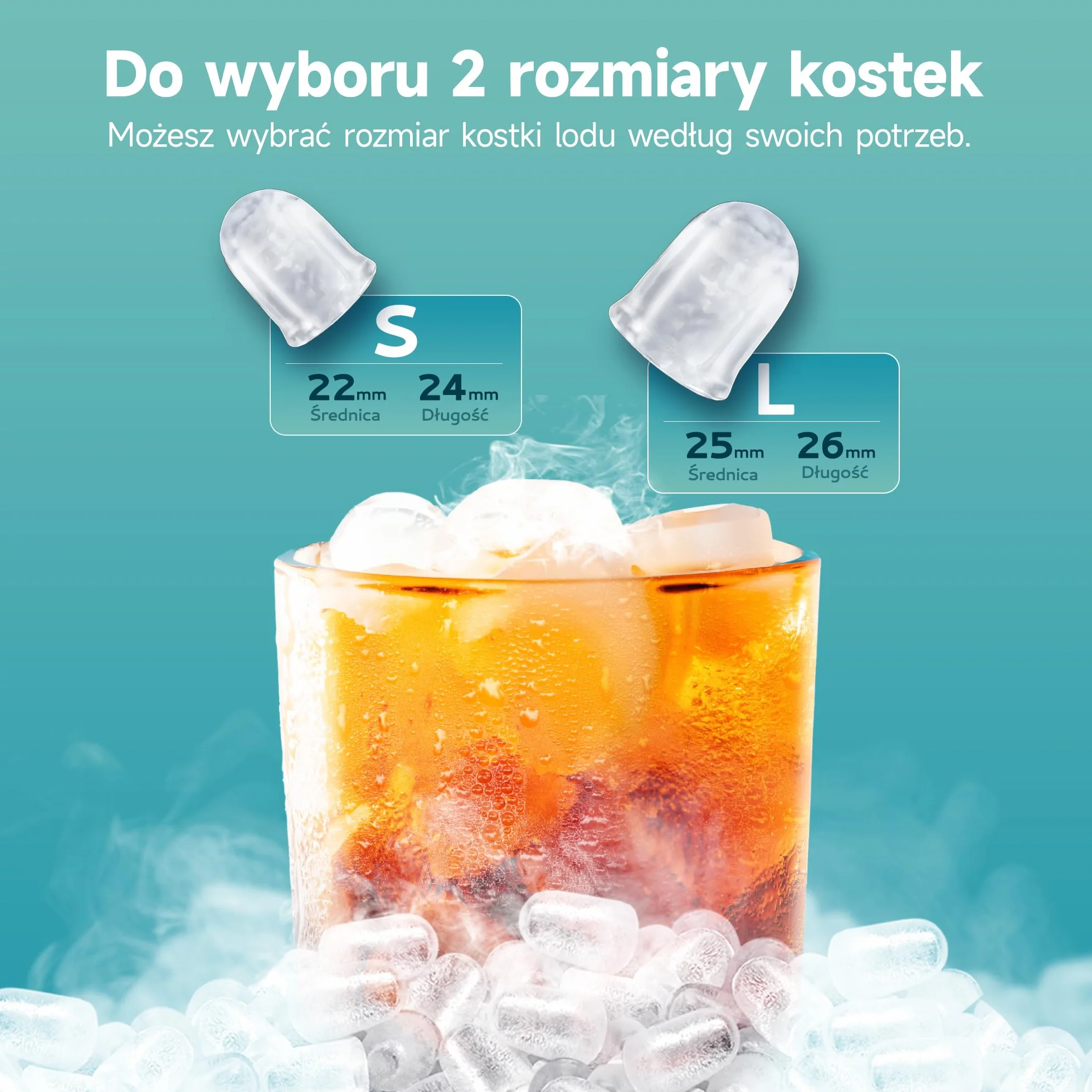 EUHOMY Kostkarka do lodu,9 kostek lodu w ciągu 6 minut, 12 kg/dzień, samoczyszcząca, przenośna maszyna do lodów z uchwytem do noszenia, koszem i szuflą, 2 rozmiary kostek lodu, do domu, kuchni, czarna