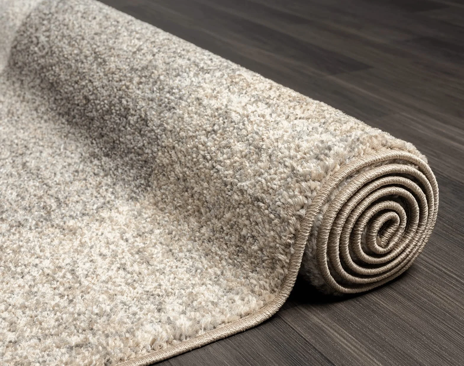 the carpet Dywan Pearl, nowoczesny, z krótkim włosiem, do salonu, sypialni, cięcie konturowe, geometryczny wzór, w kratę, kolor beżowy, 140 x 200 cm