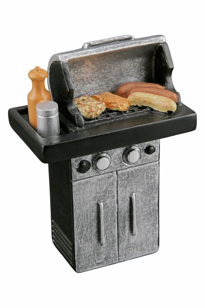GILDE Clown grill szefa kuchni z żywicy syntetycznej, prezent na grilla – prezent dekoracyjny figurka i przedmiot kolekcjonerski – wielokolorowy, 15 cm wysokości, 13 cm szerokości, 7 cm głębokości