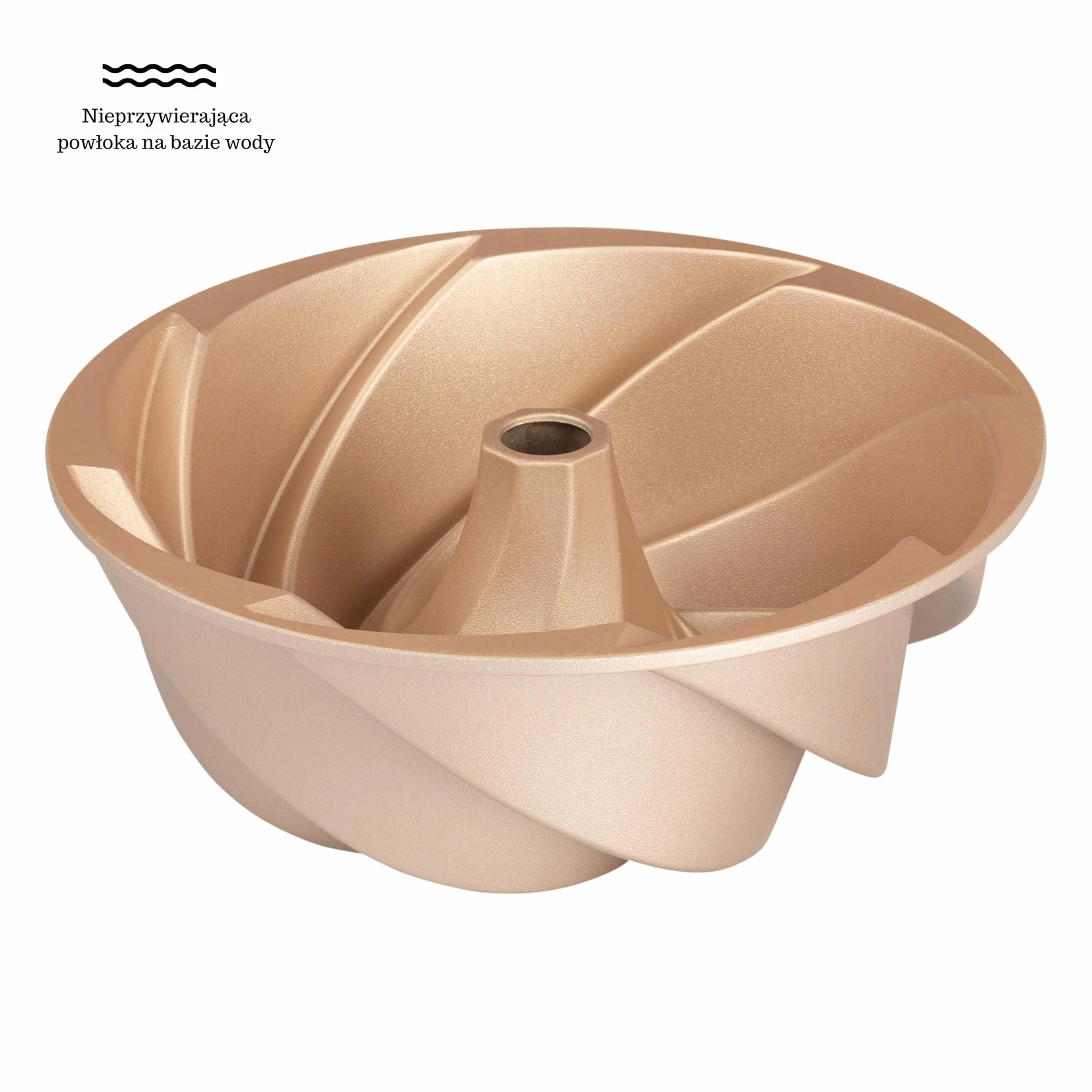 Erreke Forma na Ciasto, Równomierne Pieczenie, Podwójna Nieprzywierająca Powłoka, Bardzo Trwałe Odlewane Aluminium, Tortownica do Ciasta, Średnica 24 cm, Pojemność 1.8 litra, Spiral