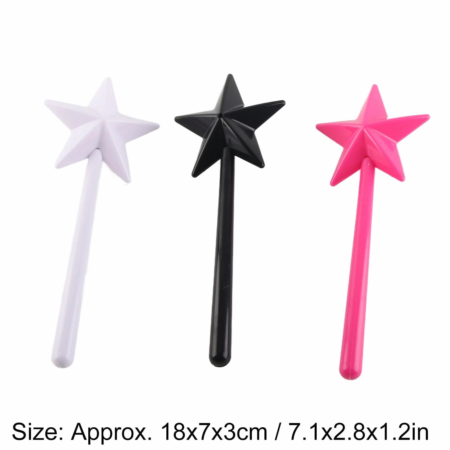 3 szt. Magiczna Różdżka Solniczki i Pieprzniczki Różdżka do Różowego Czarnego Białego Accessori Stick Star Śliczny Dozownik Przyprawa Solniczki