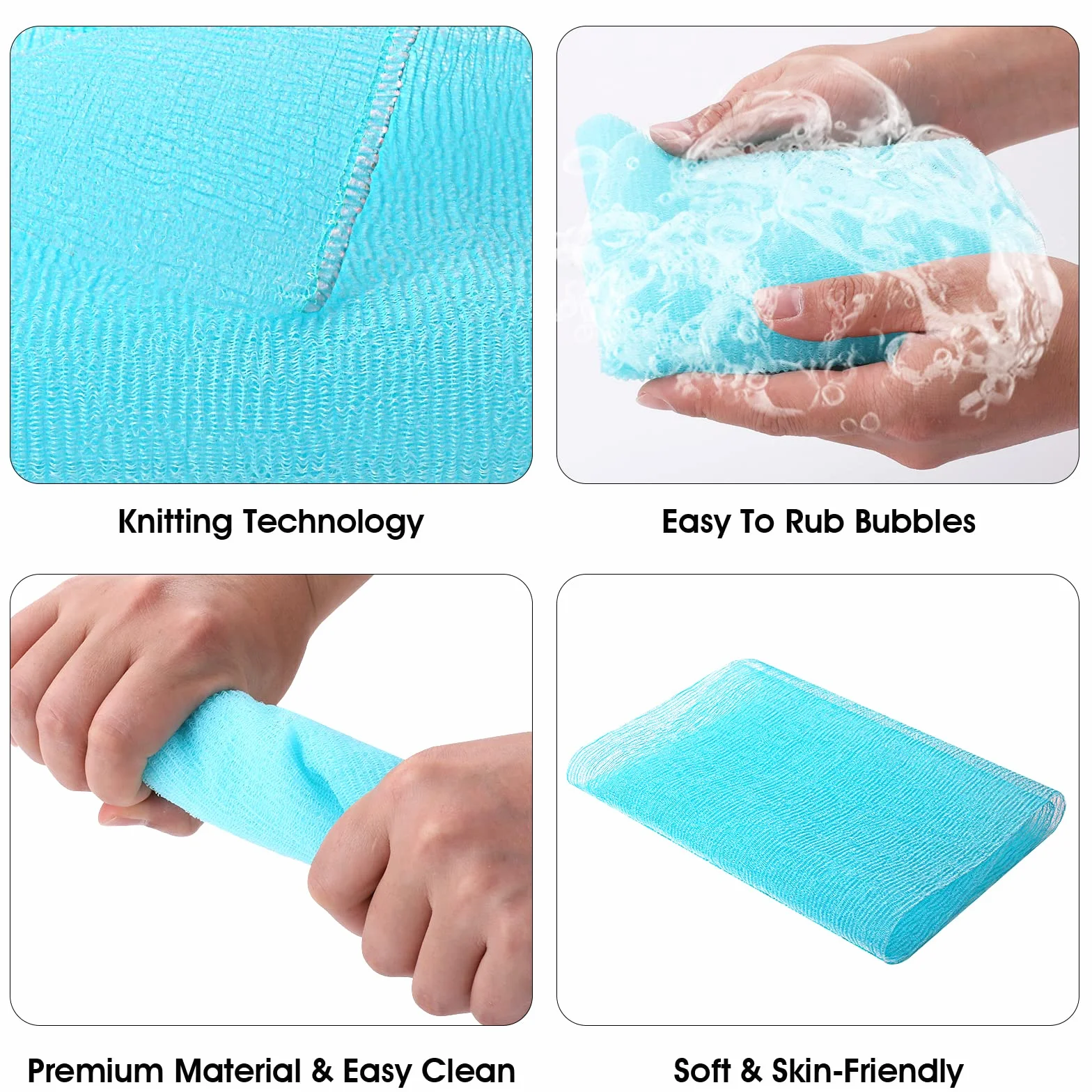 WLLHYF Ręcznik ścierający Nylon japoński do peelingu pod prysznicem do mycia ciała wielokolorowe gąbki głęboko czyszczące myjka pleców masażer spa ręcznik do kąpieli dla kobiet i mężczyzn