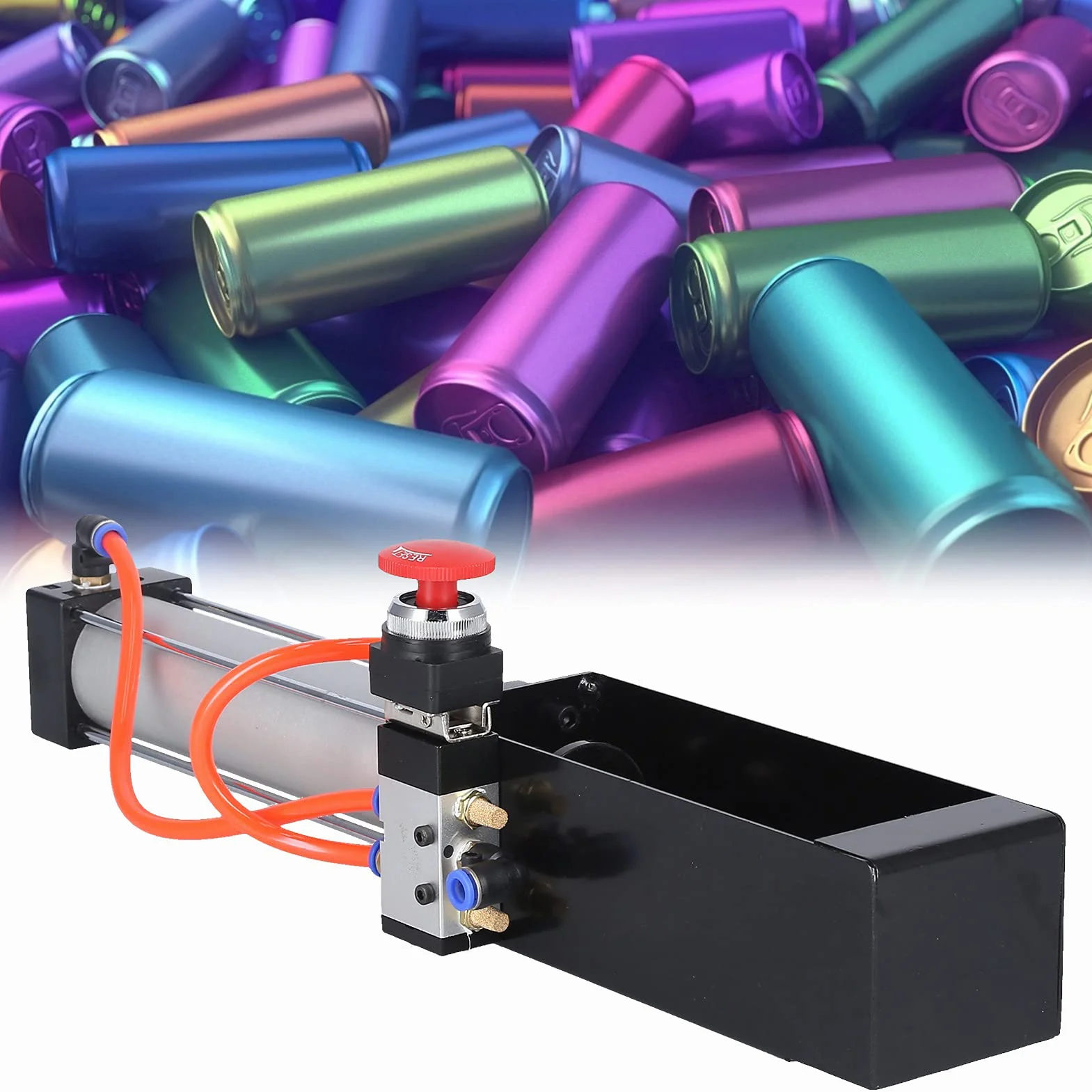 Pneumatyczna kruszarka do puszek ze sprężarką powietrza 100 Psi