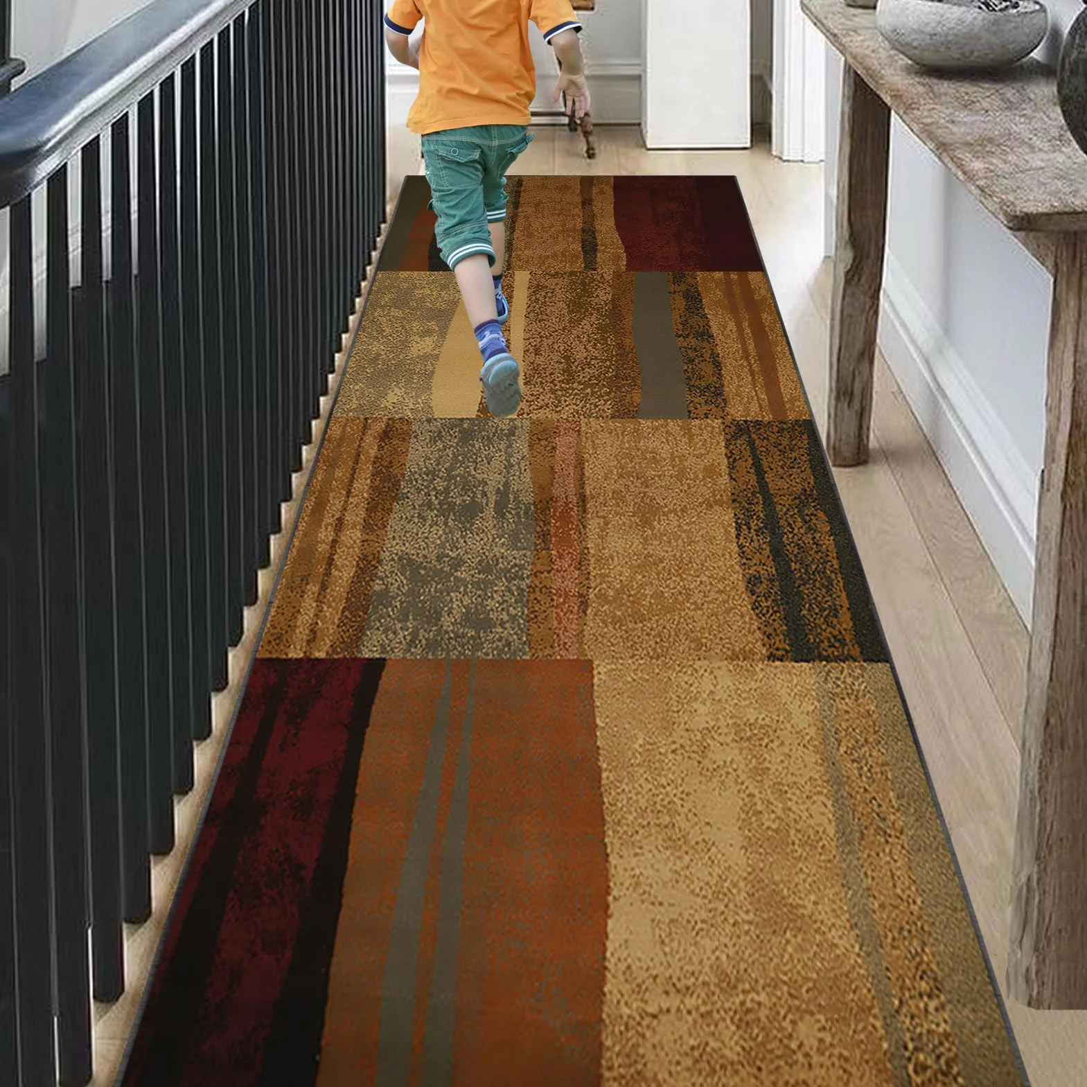 Dywaniki do przedpokoju, 50 x 120 cm, chodniki do przedpokoju, kuchni, chodnik, antypoślizgowy, zmywalny, chodnik, chłonny, wąski dywan podłogowy, chodnik do sypialni, pralni, salonu