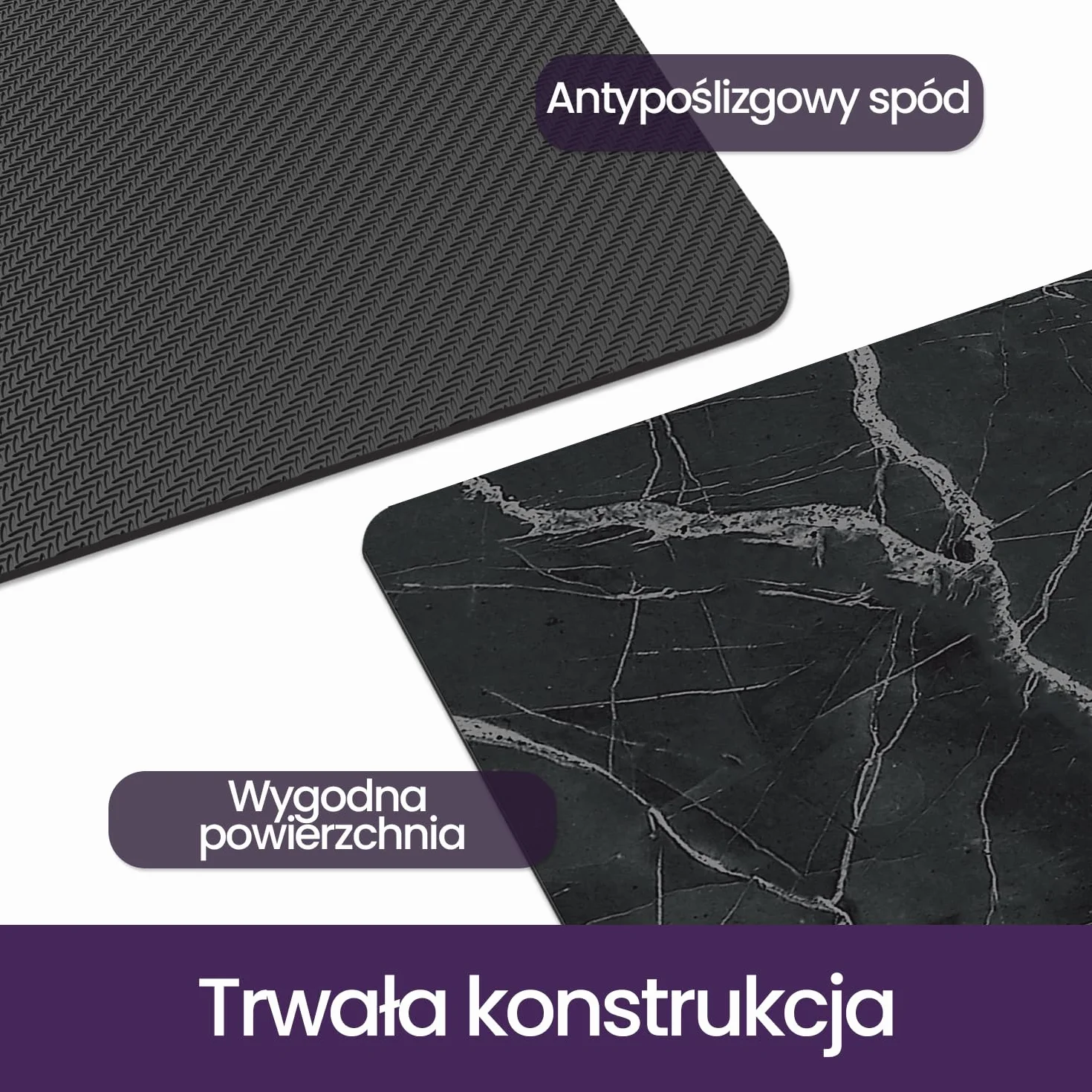 DEXI Antypoślizgowy dywanik łazienkowy 60 x 110 cm, super chłonna i zmywalna mata, szybkoschnące dywaniki pod prysznic, czarny
