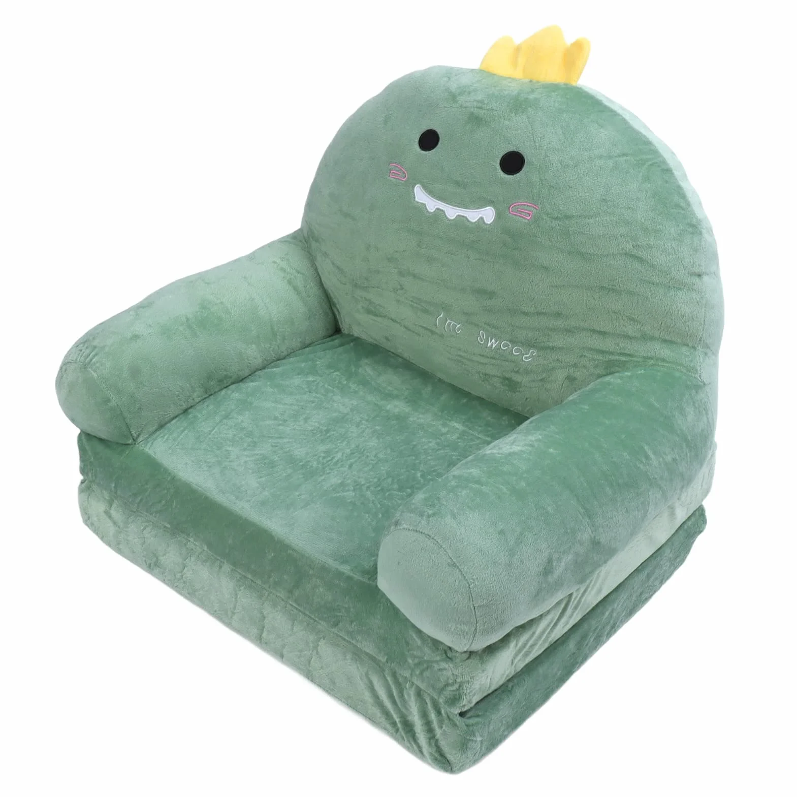 Sofa dla Malucha, Rozkładana Kanapa dla Dzieci, Rozkładany Leżak 2 w 1, Kanapa do Spania z Kreskówek dla Dzieci, Rozkładana Sofa, Miękkie Pluszowe Meble Dziecięce do Pokoju Zabaw