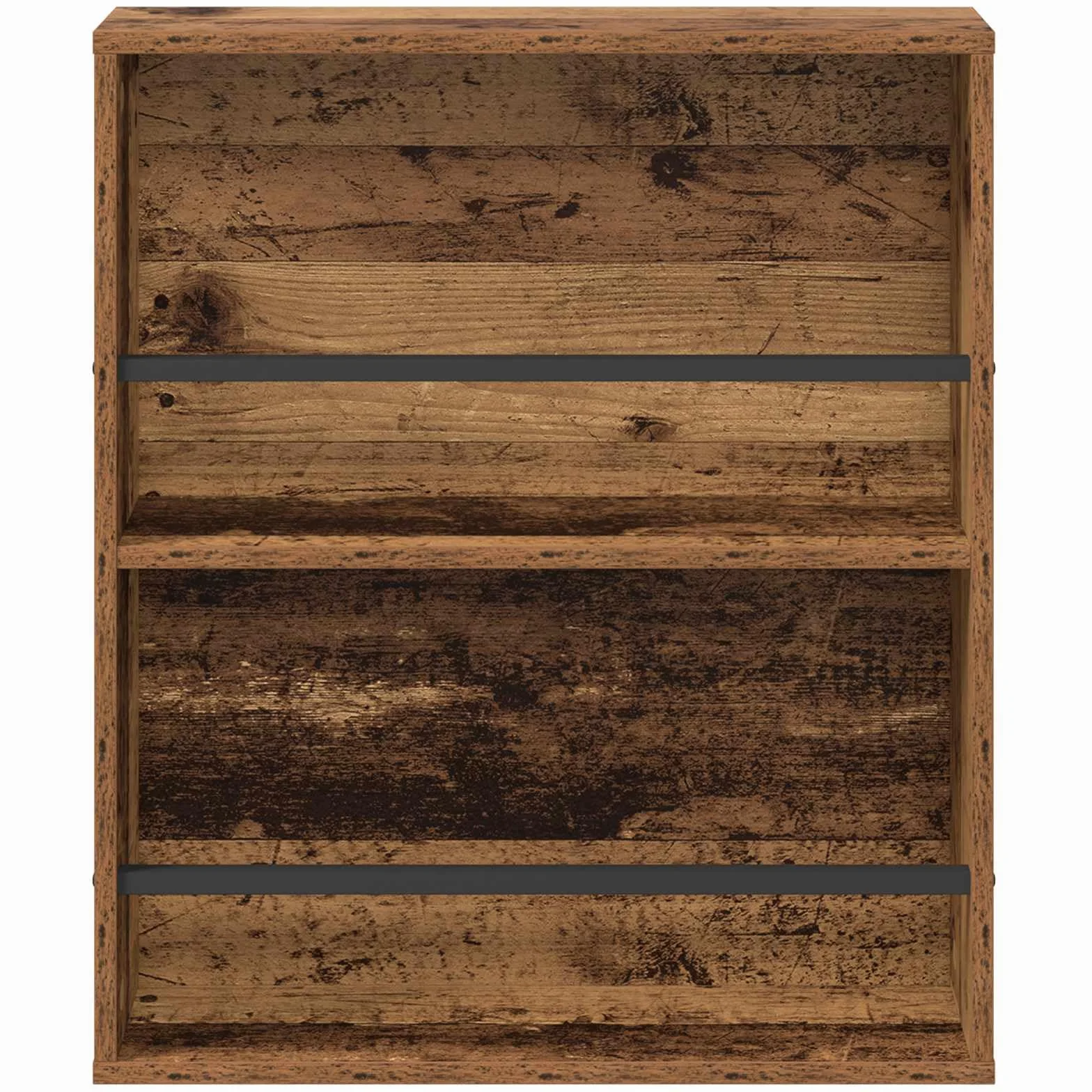 Générique 2-częściowy ścienny stojak na czasopisma inżynieryjne 60x12x70 cm, nowoczesny design regał na czasopisma do salonu lub biura, regulowany schowek ścienny z gładkim wykończeniem