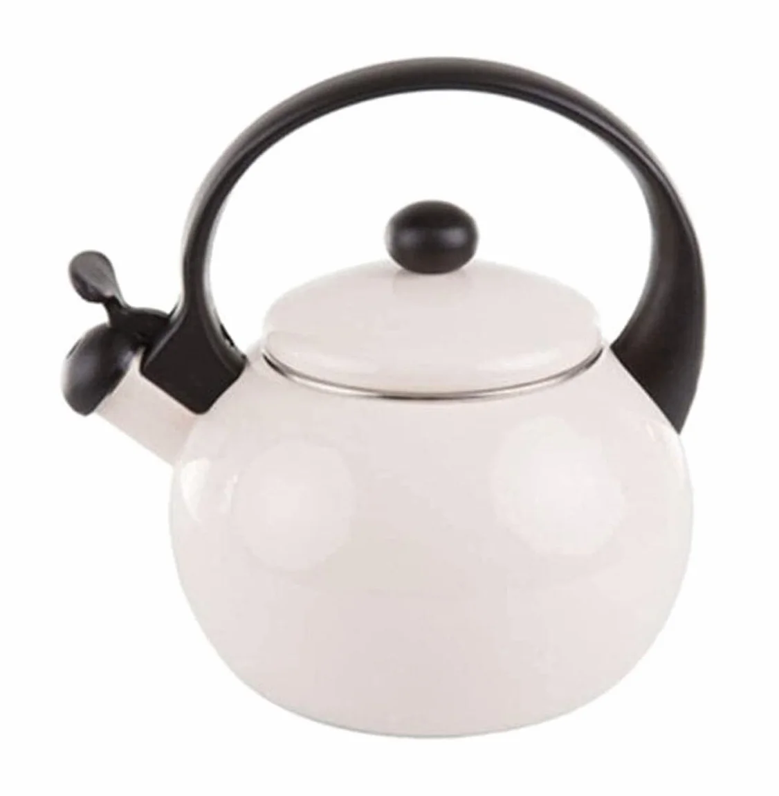 Emaliowany czajnik gwizdkowy 2,2 l do kuchenki, czajniczek z uchwytem do wszystkich kuchenek, elektryczny czajnik gazowy