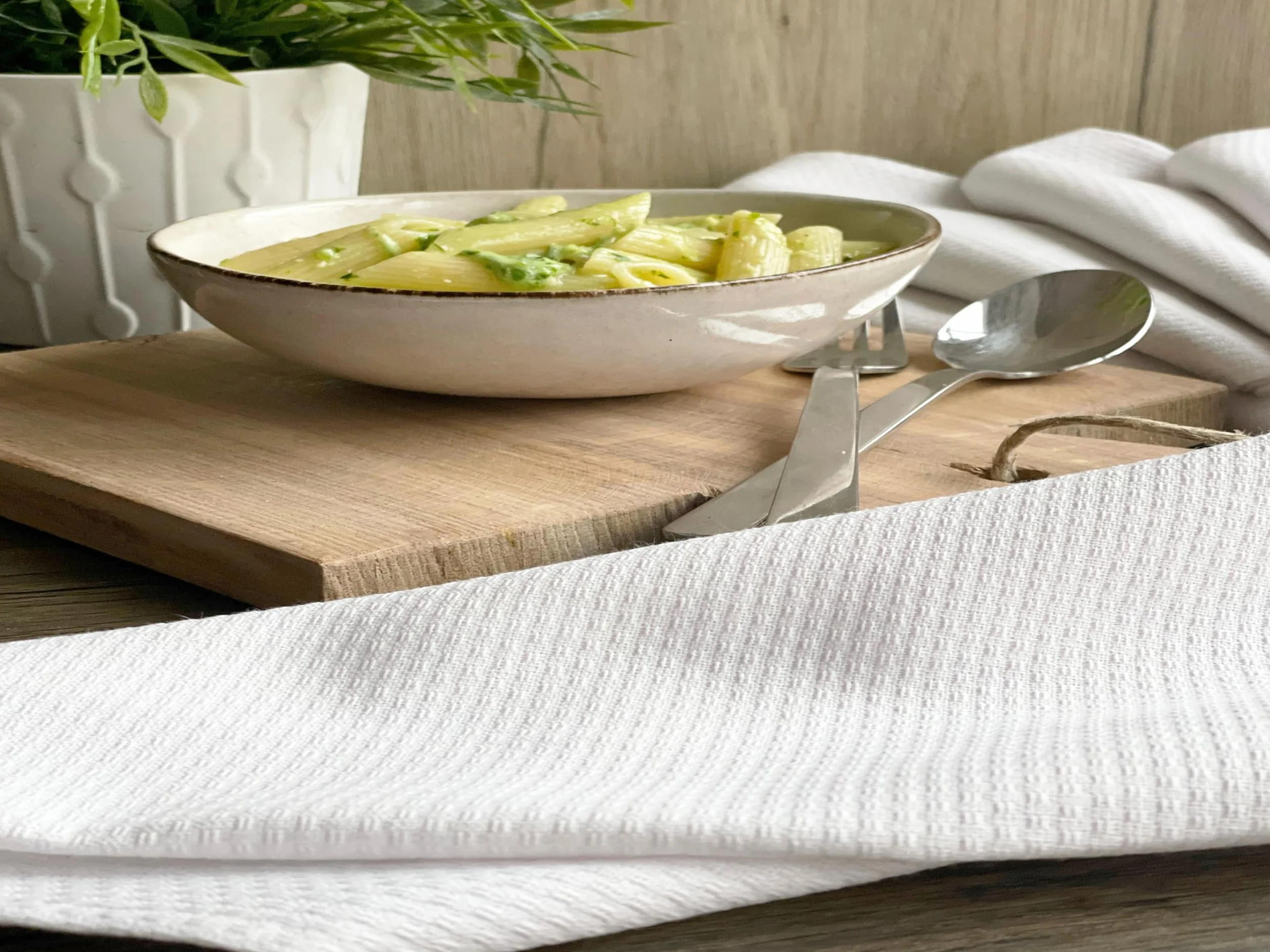 ZOLLNER Zestaw 5 ścierek do naczyń – bawełna o wymiarach 50 x 75 cm – miękkie i trwałe ręczniki kuchenne – nadają się do prania w temperaturze do 95°C – w kolorze białym – jakość gastronomiczna