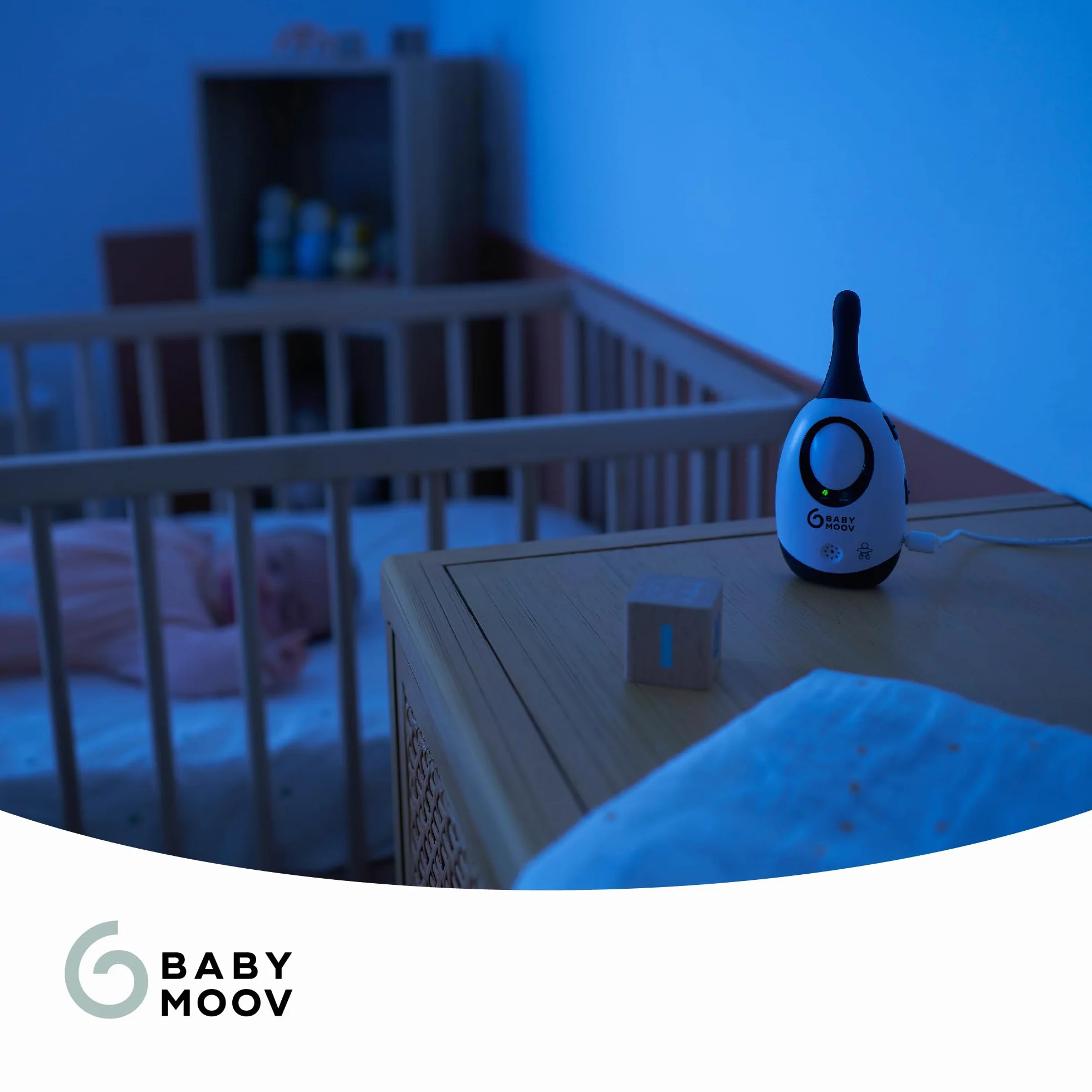 Babymoov Elektroniczna niania Simply Care (w zestawie 2 adaptery) - analogowa, o niskim poziomie promieniowania, zasięg 300 m