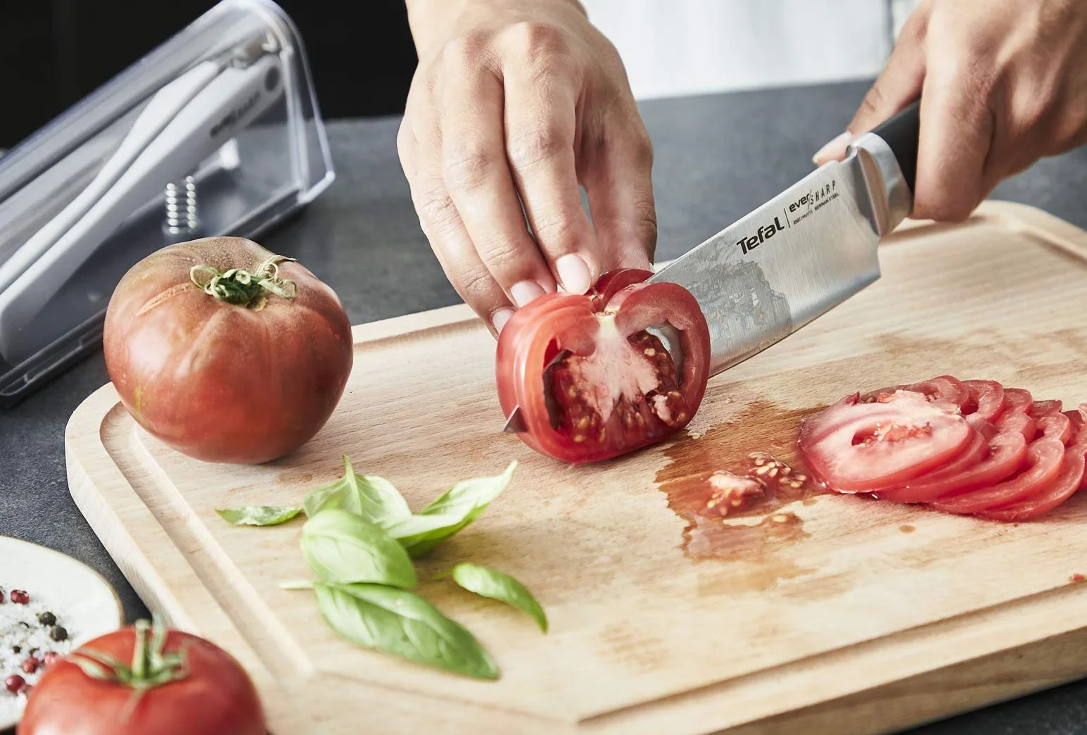Tefal Ever Sharp Nóż Szefa Kuchni, Srebrny, 16,5 cm