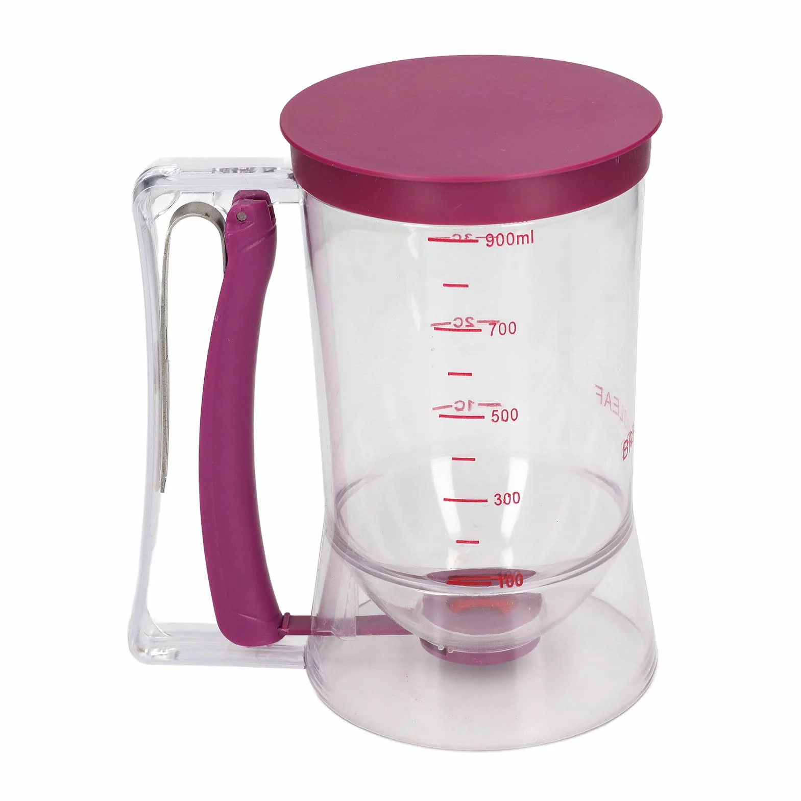 Cocoarm Dozownik ciasta ABS do babeczek i naleśników, 900 ml, porcjownik do ciasta z tworzywa sztucznego, 17 x 11 x 18,5 cm