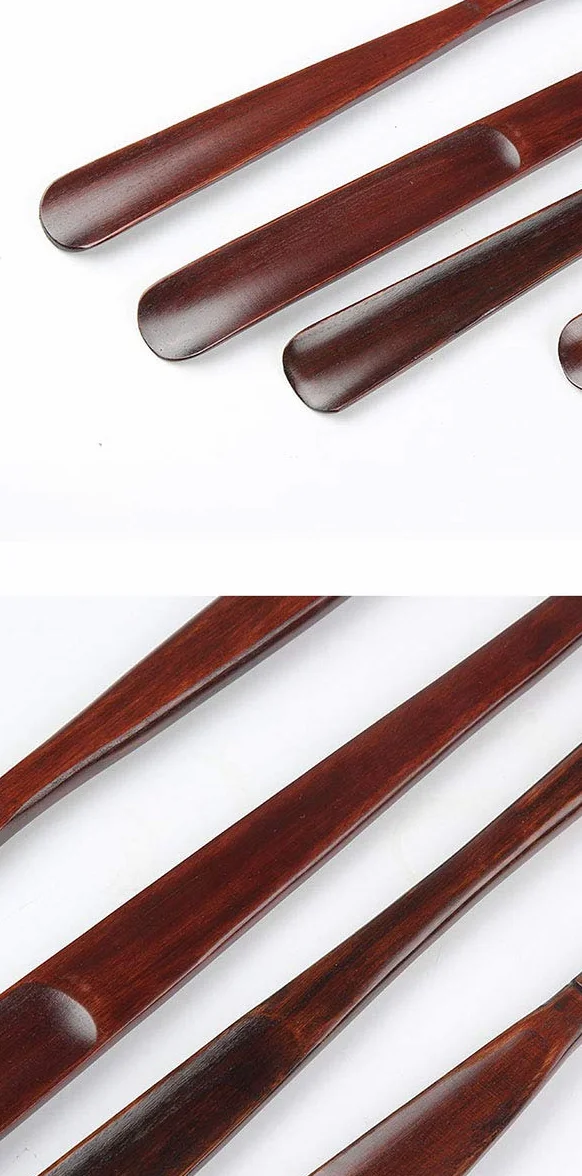 Drewniana łyżka do butów z długą rączką, Schima Superba(Schima Superba 32cm)