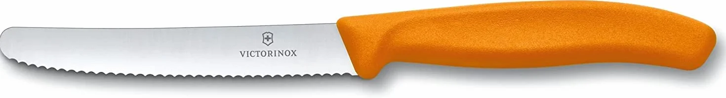 Victorinox Swiss Classic Tomaten- und Tafelmesser-Set, 6-teilig , Wellenschliff, 11 cm, mehrfarbig