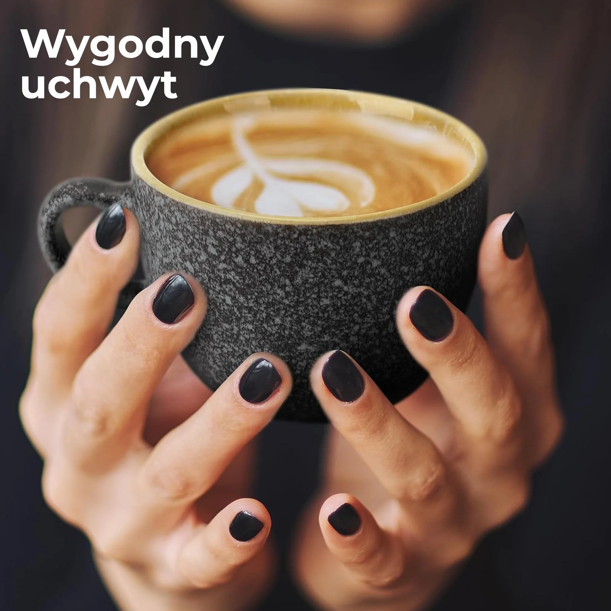 MIAMIO – 80 ml ceramiczne składane filiżanki do espresso z spodkami i metalowym stojakiem, zestaw 6 filiżanek do espresso, filiżanki demitasses, kubki do kawy na espresso, latte, café mocha i herbatę
