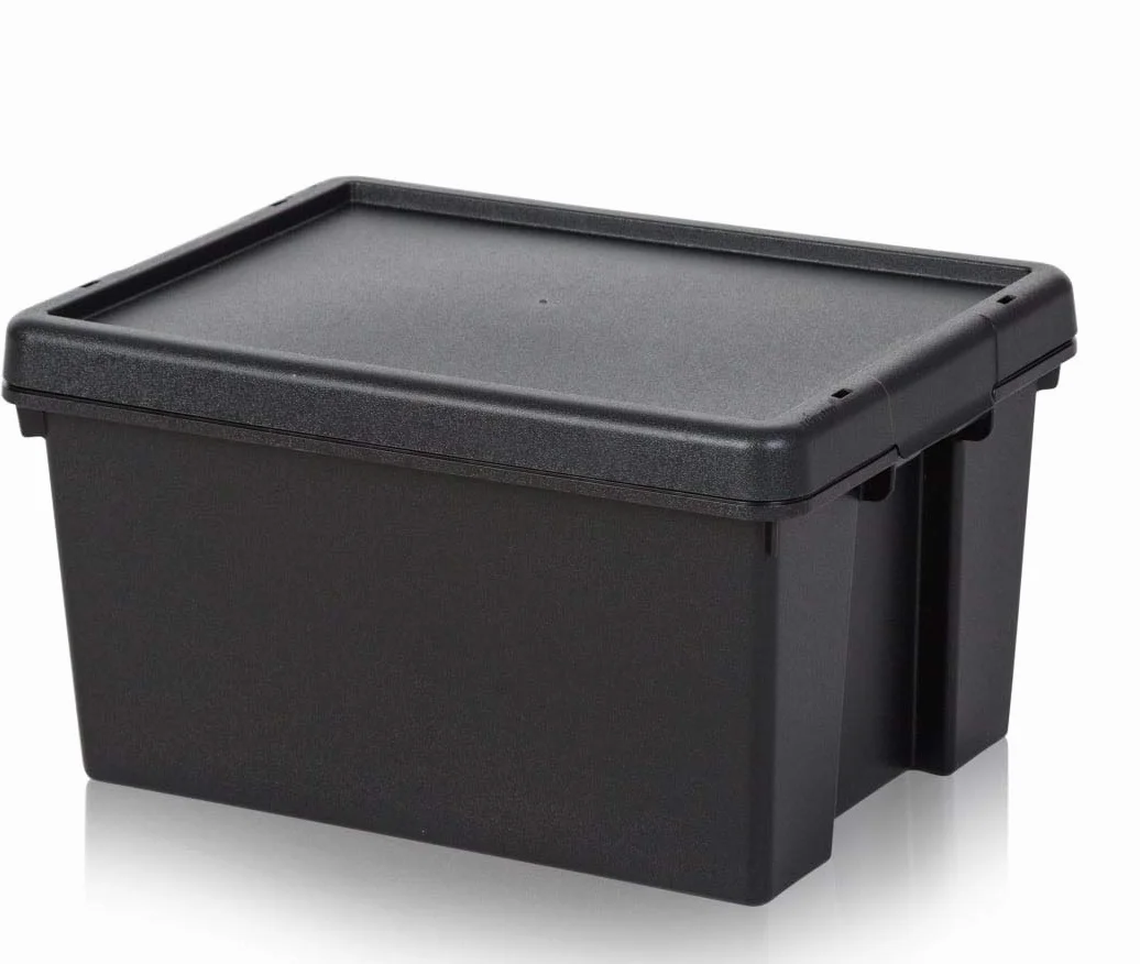 Wham Bam Heavy Duty pudełko z recyklingu 16 litrów 39 x 29 x 21 cm czarne