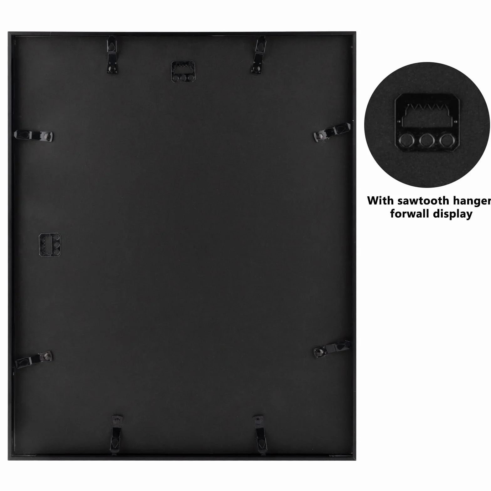 Frametory, Kolekcja metalowych ramek na zdjęcia 16 x 20, aluminiowa ramka na zdjęcia z matą w kolorze kości słoniowej do zdjęć 11 x 14 i prawdziwe szkło (czarna)