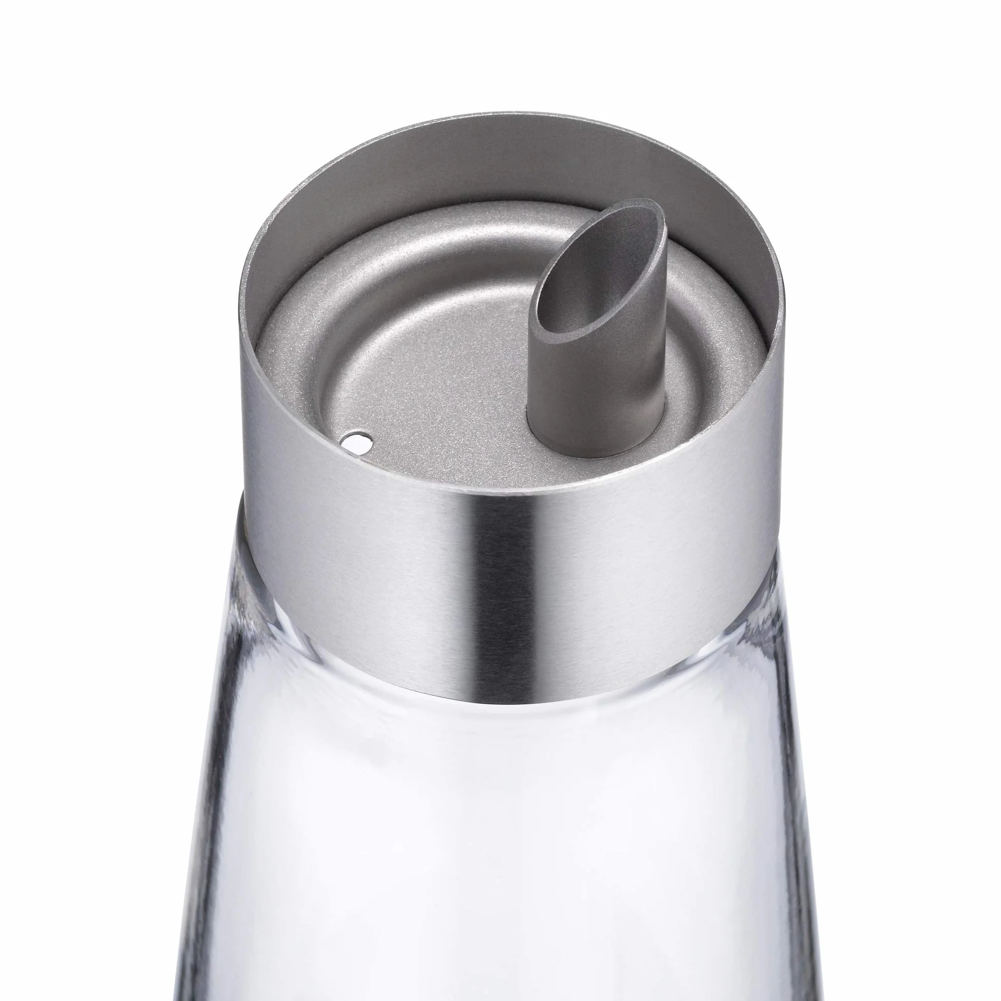 WMF De Luxe dozownik octu/oleju 500 ml, dozownik octu i oleju, polerowana stal nierdzewna Cromargan, szkło, nadaje się do mycia w zmywarce
