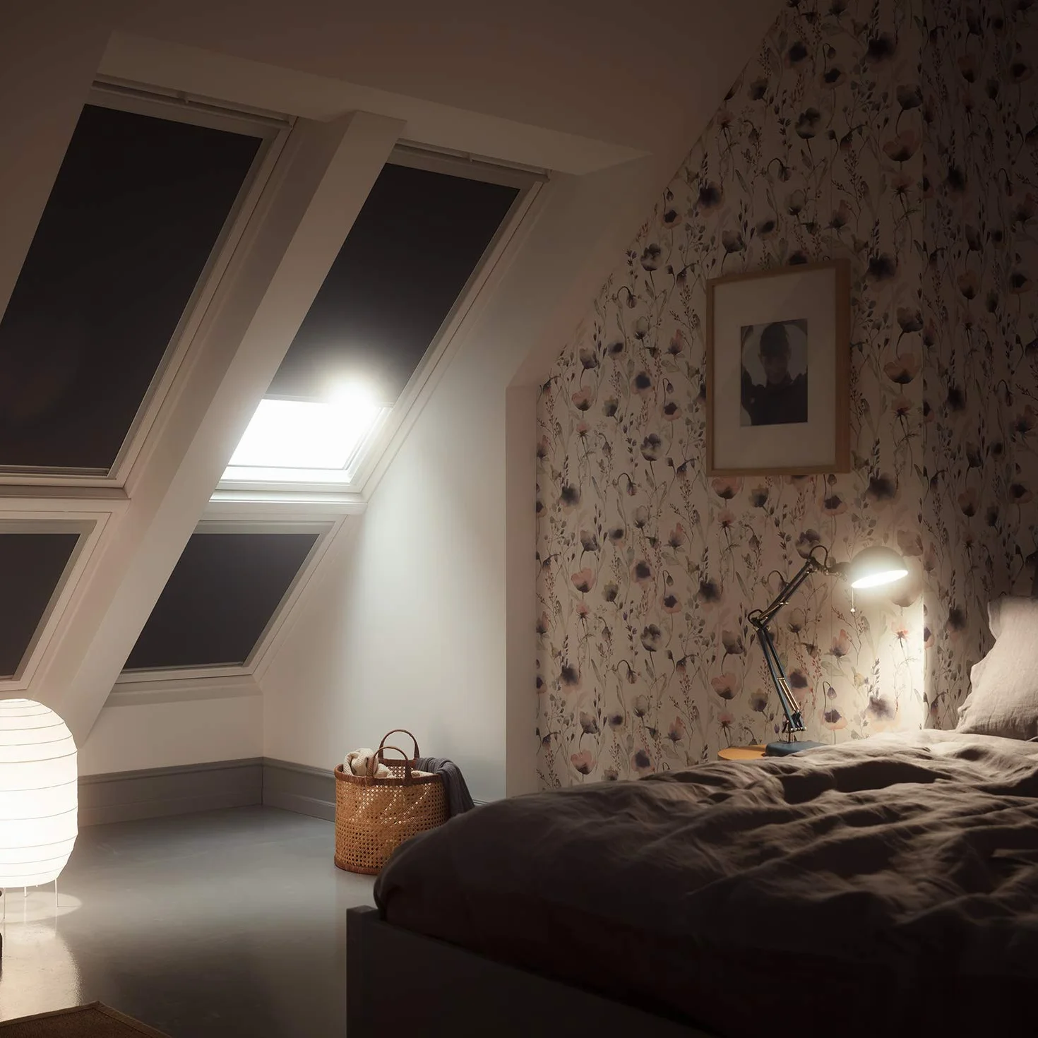ITZALA Roleta zaciemniająca kompatybilna z VELUX, C02, jasnobeżowa | Pozycjonowanie progresywne, szybka instalacja, zaciemnienie