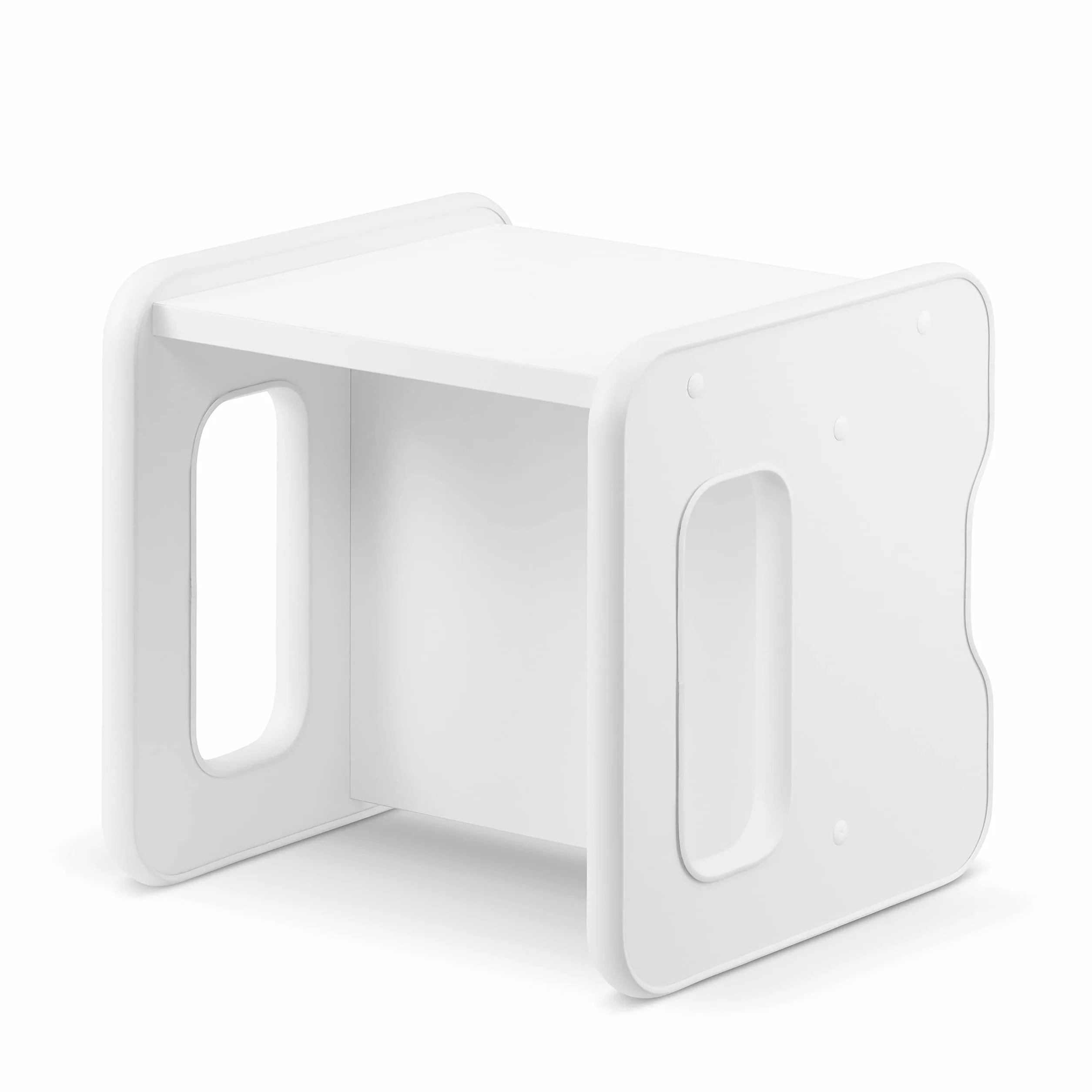 defiPad Taboret do siedzenia dla dzieci | stylowy taboret dwustronny | fotel dziecięcy od 1 roku życia | krzesło dziecięce z drewna | krzesło można przekształcić w stół | pokój dziecięcy Montessori |