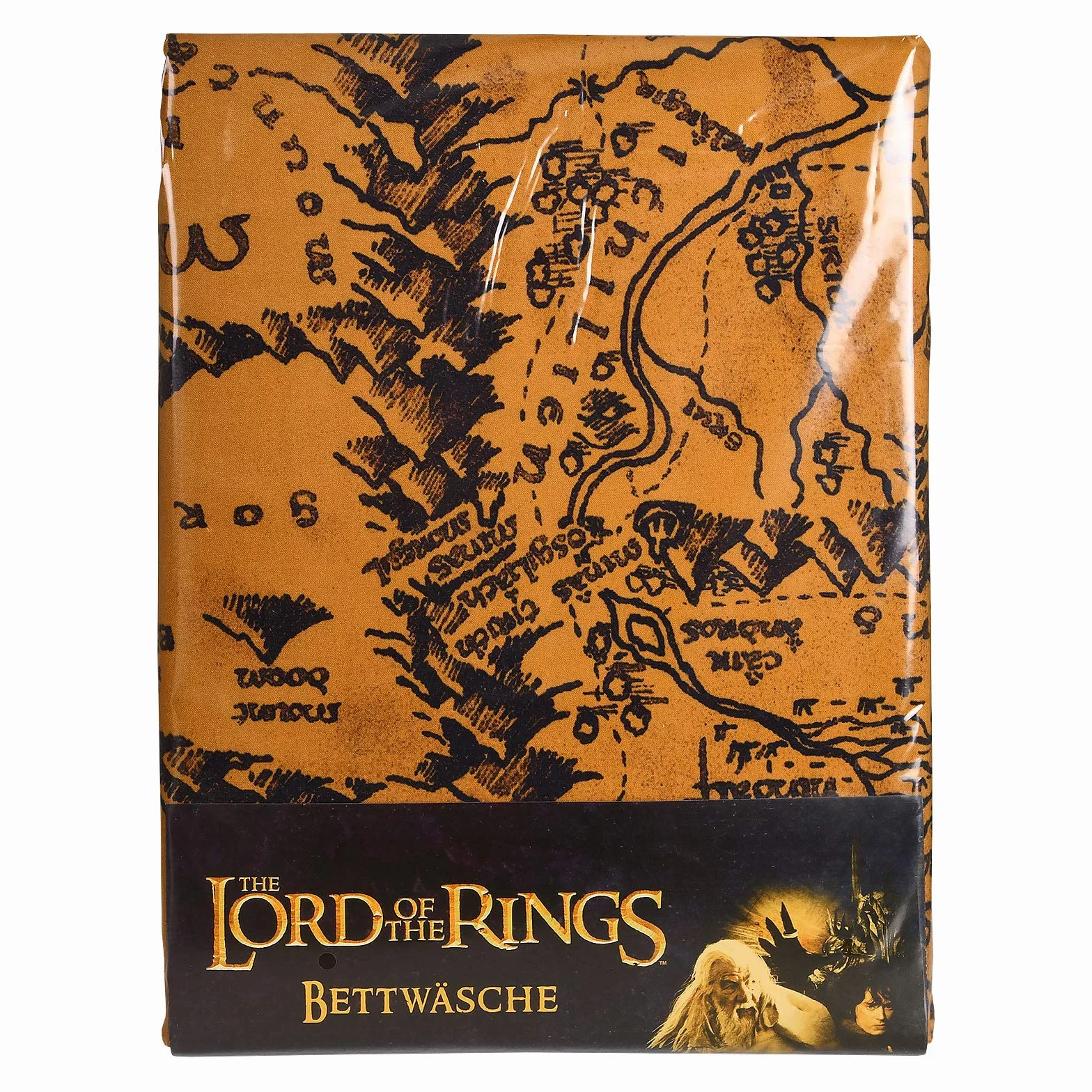 Elbenwald Lord of The Rings Pościel z Motywem Mapy Śródziemia dla Mężczyzn Kobiety Unisex