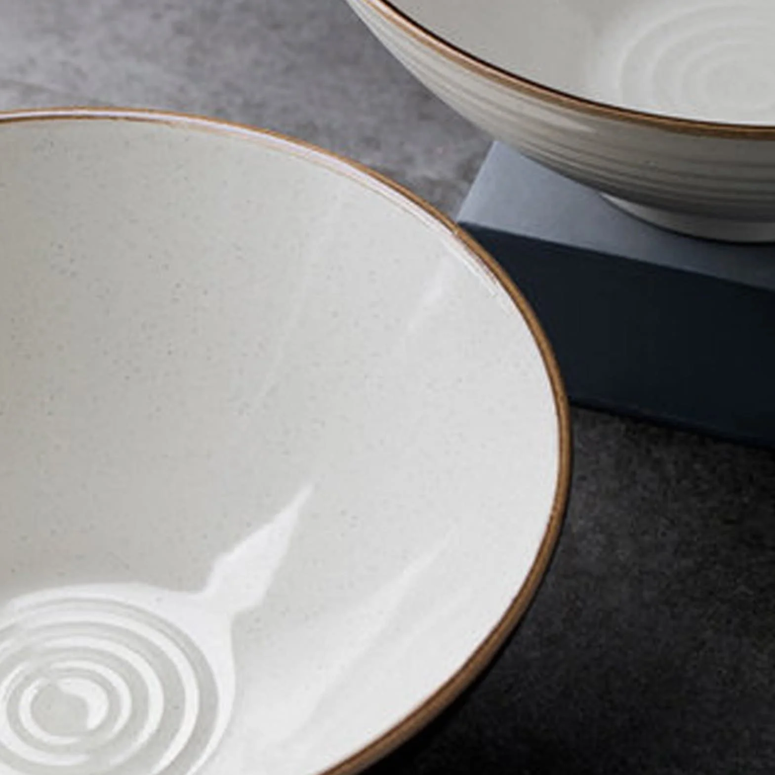 Miska na płatki zbożowe Miska na makaron Ceramiczna miska na ramen Duża miska Czarna miska na makaron wołowy Komercyjna prosta nitka (2) (2 Jeden rozmiar)