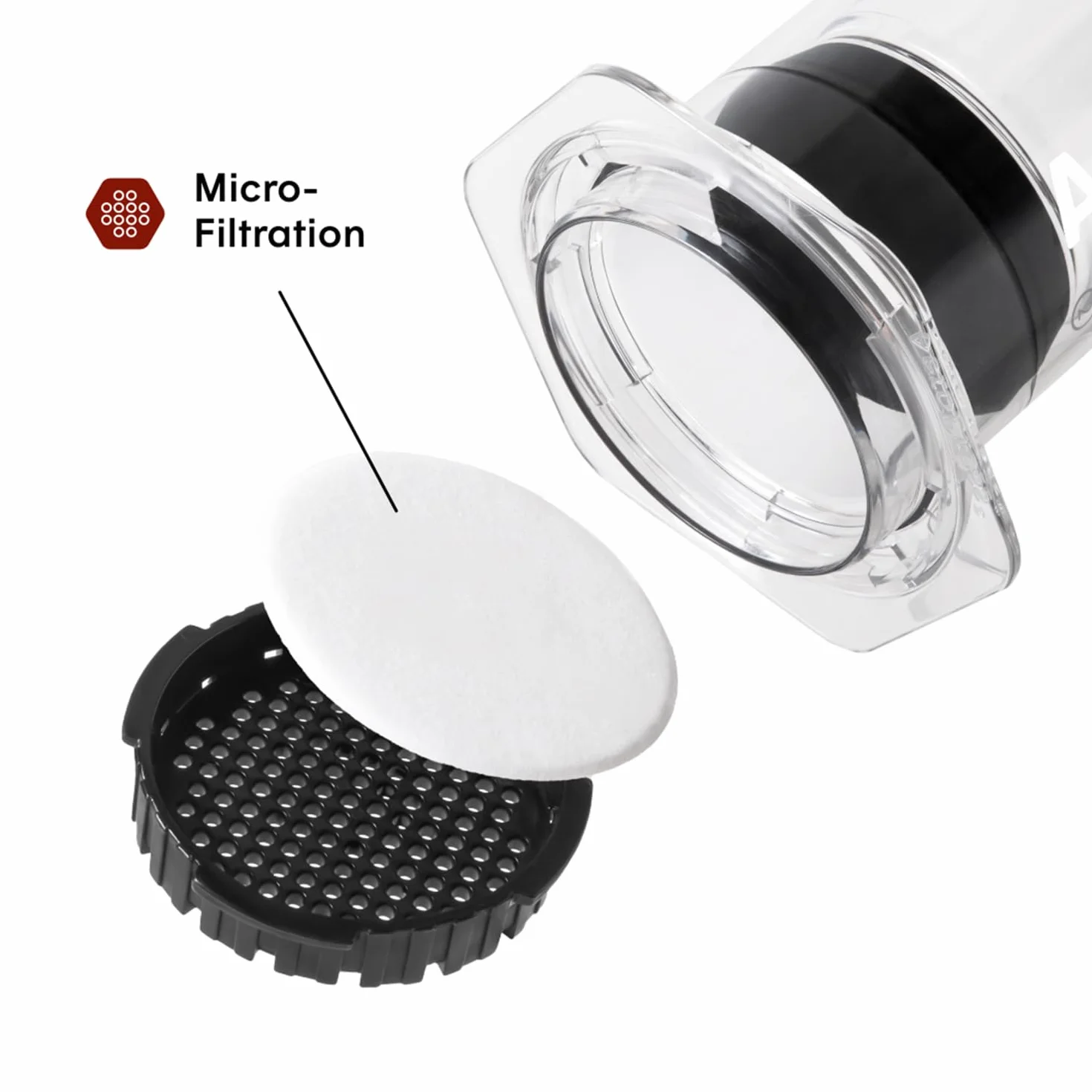 AeroPress Clear XL Coffee Press, duży uniwersalny French Press, ręczny ekspres do kawy w stylu espresso i pour-over, 2 min parzenia, przenośny, idealny na podróż i kemping