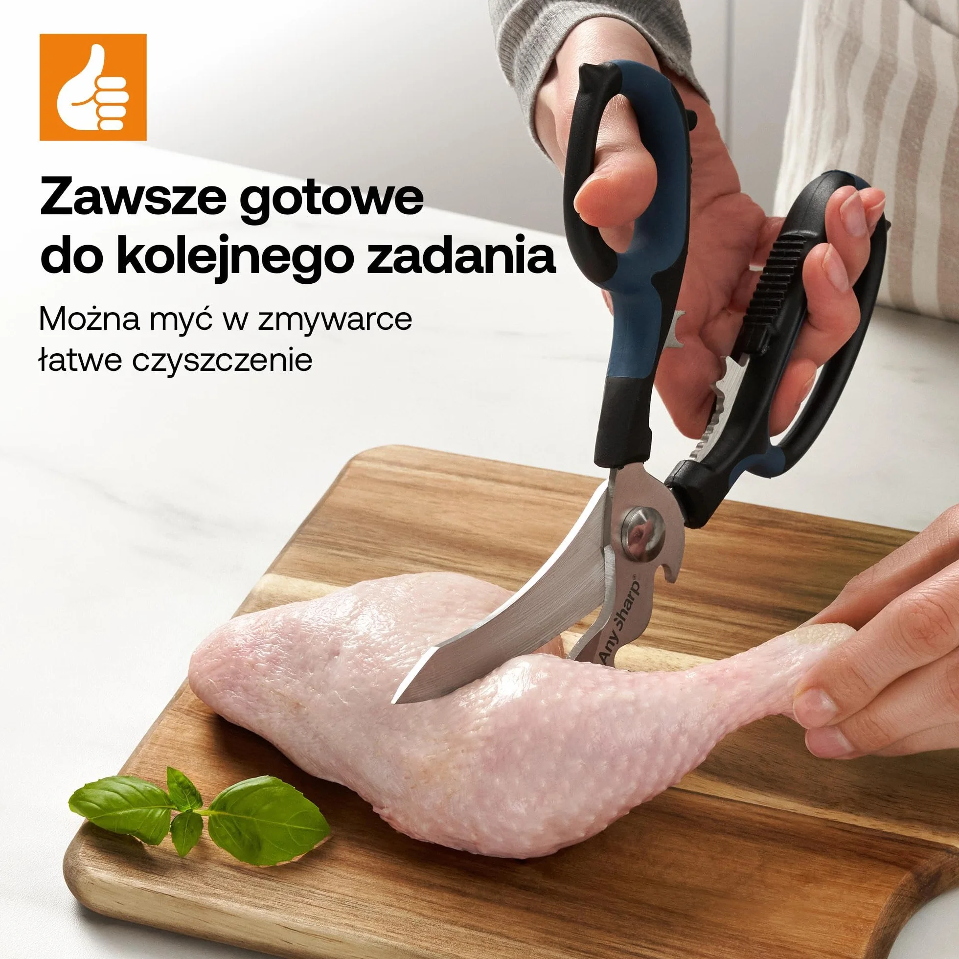 AnySharp Smart Nożyczki "Wytnij wszystko" - Wszechstronne Nożyczki