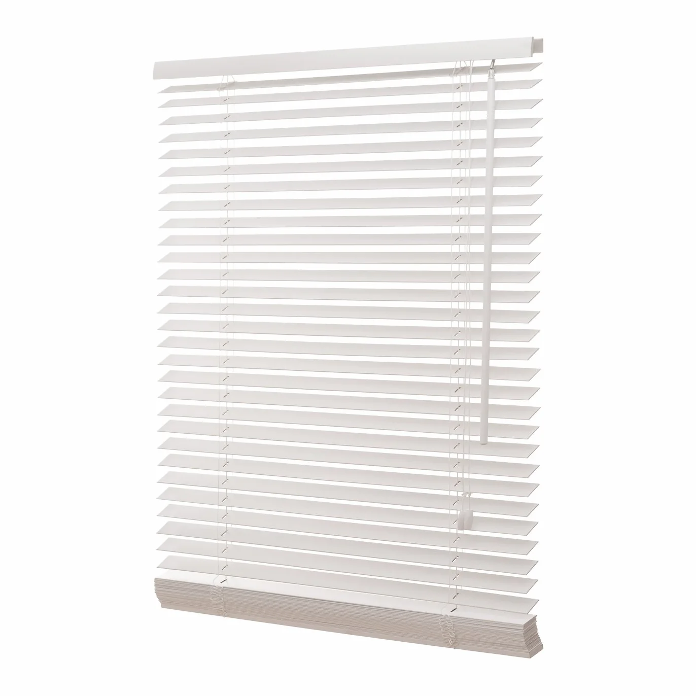 Ventanara® Żaluzja drewniana, 35 mm, z prawdziwego drewna (40 x 130 cm, biała)