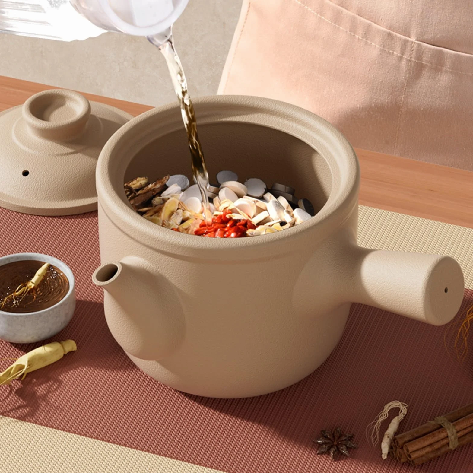 Ceramiczny garnek do chińskiej zupy, tradycyjna kuchenka do wywaru, czajnik gliniany na herbatę i kawę, wielofunkcyjny garnek do gotowania ziół i bulionu