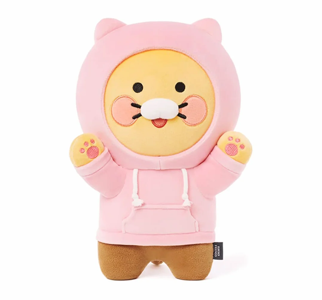 KAKAO Official Merchandise Choonsik w kolorze różowym poduszka z kapturem rozmiar 18 x 25 cm
