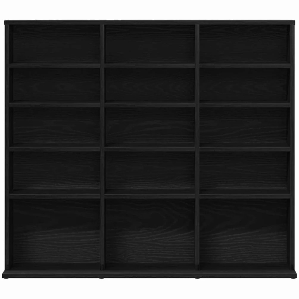 vidaXL Szafka na płyty CD, czarny dąb, 100x23x89,5 cm