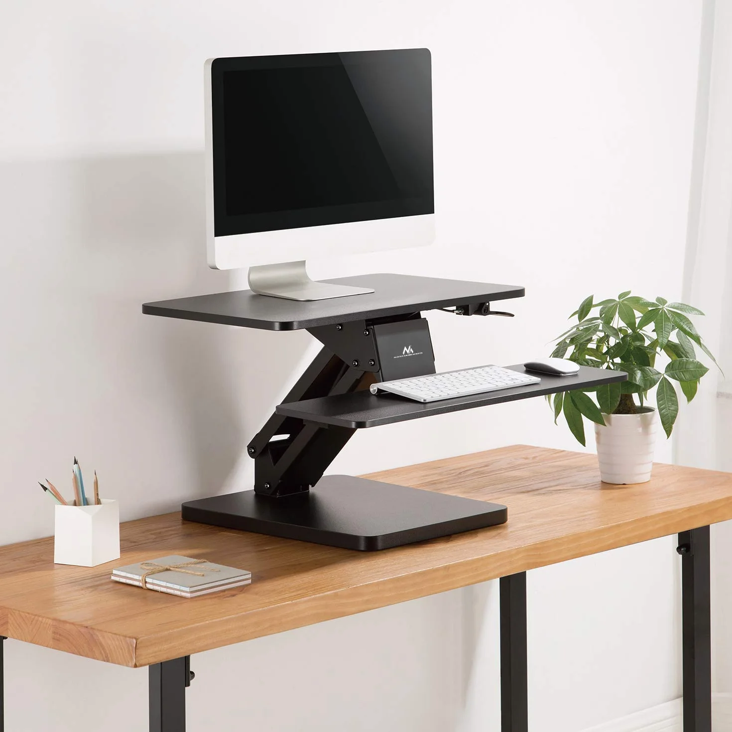 Maclean MC-882 Podstawka na Monitor i Klawiaturę z Sprężyną Gazową Ergonomiczna