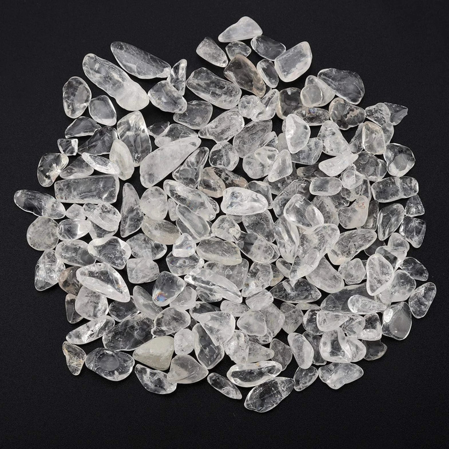 Naturalny kryształowy kamień Tumbled Chips Kruszone kamienie Reiki Healing Quartz Crystals Biały